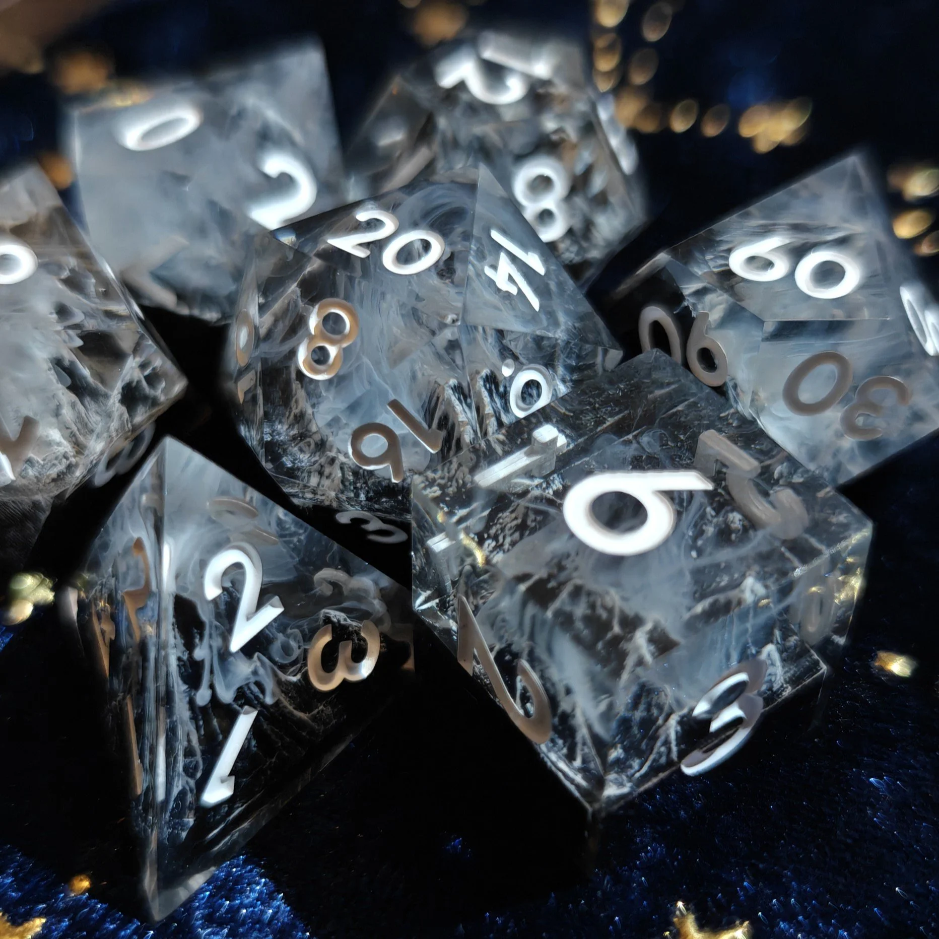 Misty Mountain | Sharp-Edged Dice Set