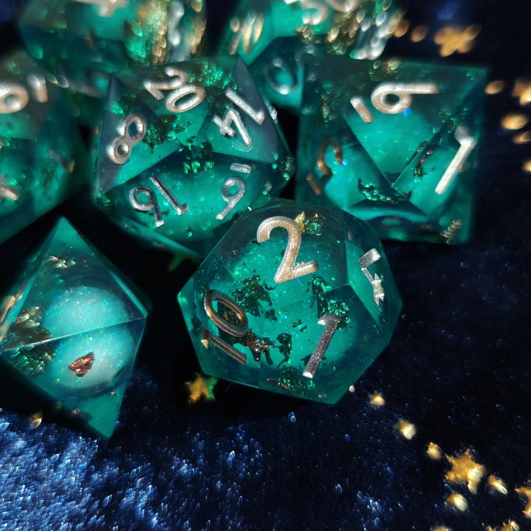 Sunken Treasure | Liquid Core Dice Set
