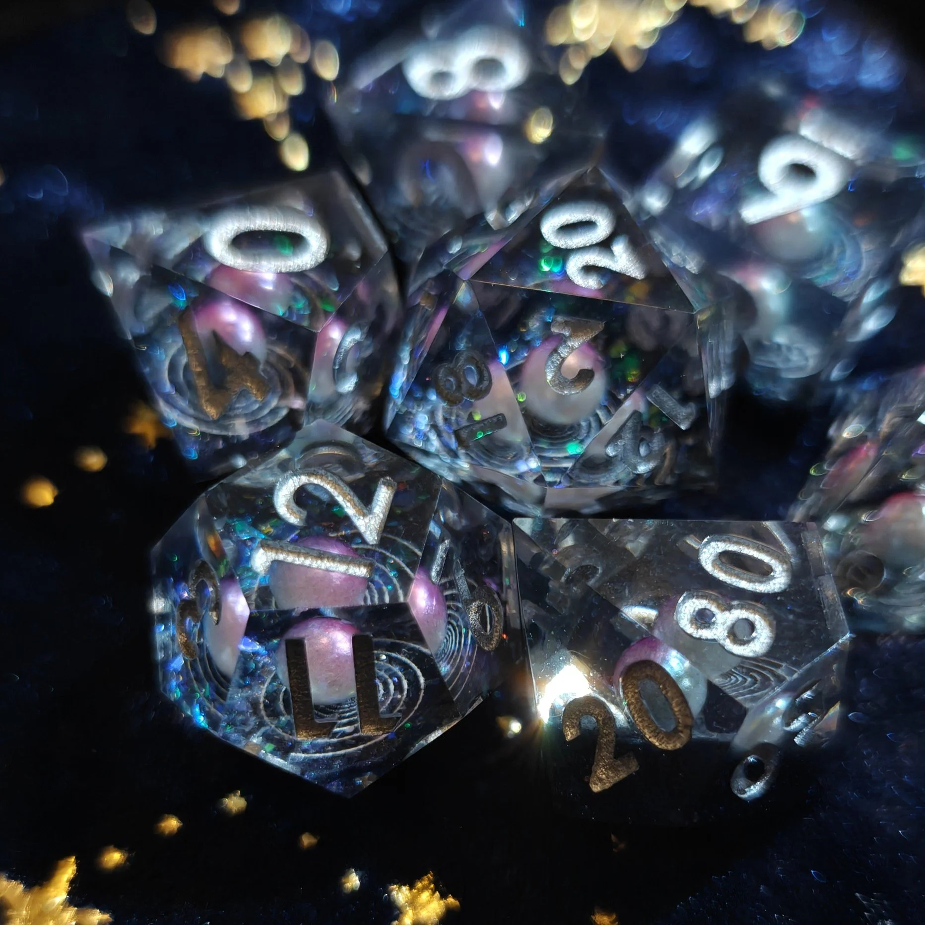 Galaxy | Sharp-Edged Dice Set