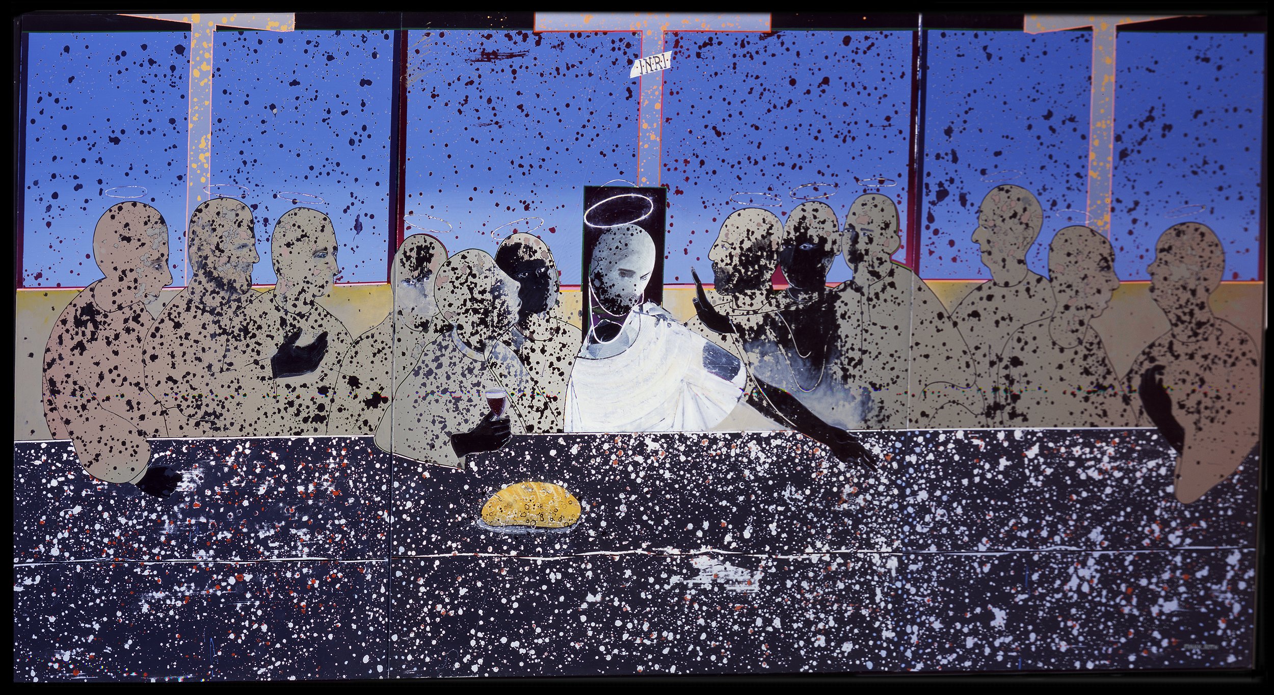 #66 "One of You Will Betray Me", 2000, 84" x 173"