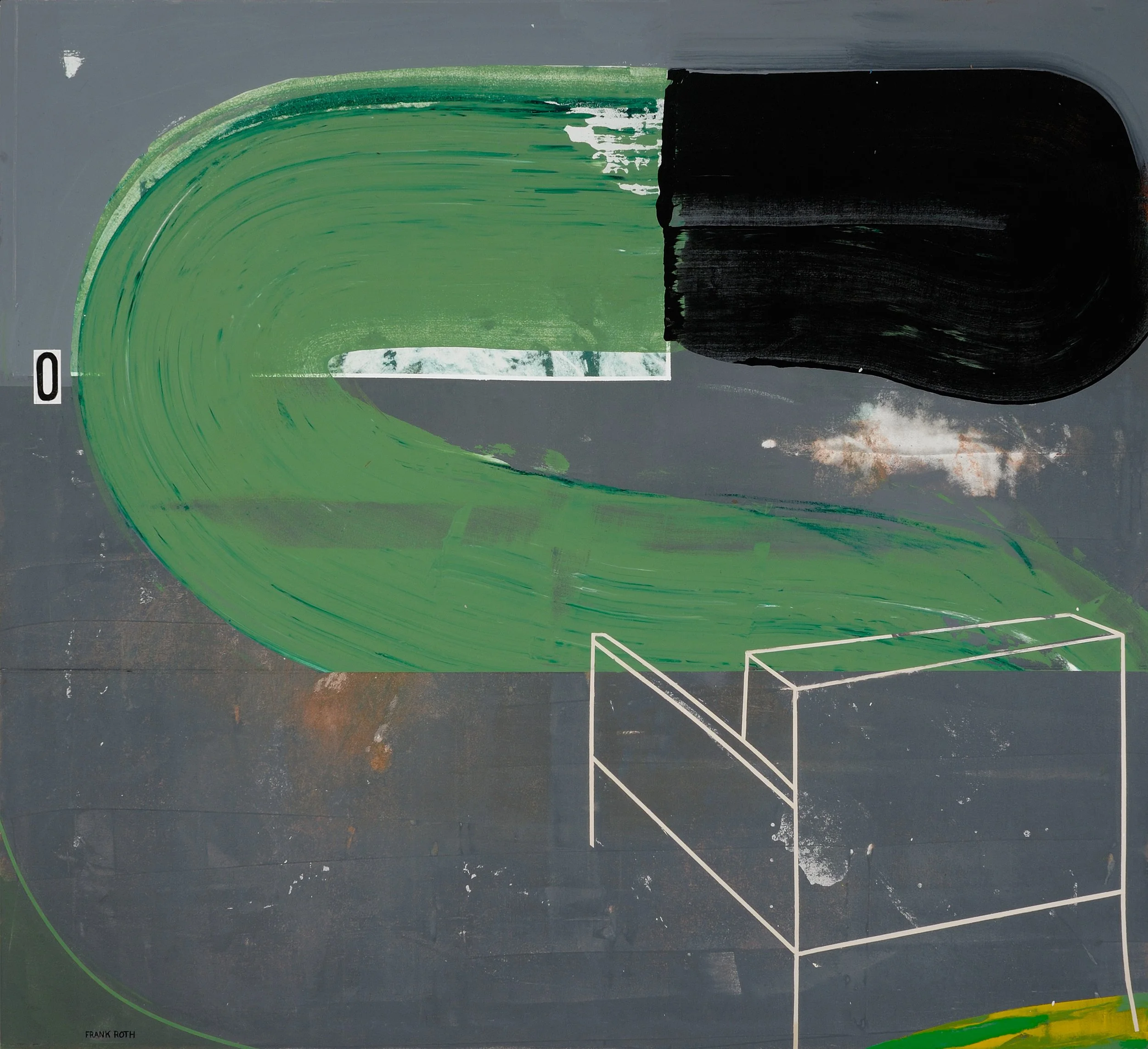 #108, A Chair Contemplating Mussolini, 2008, 68.5" x 75"
