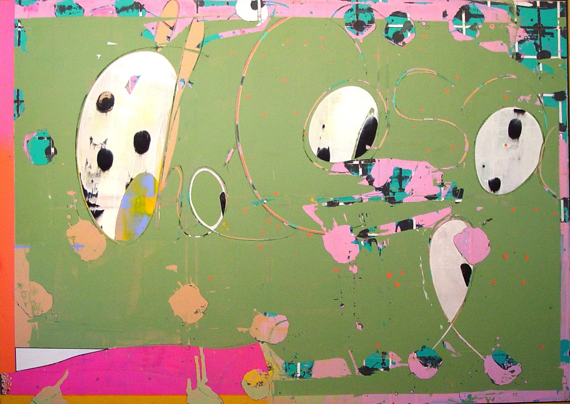 #64, Mixed Messages #1, 1992, 75" x 105"