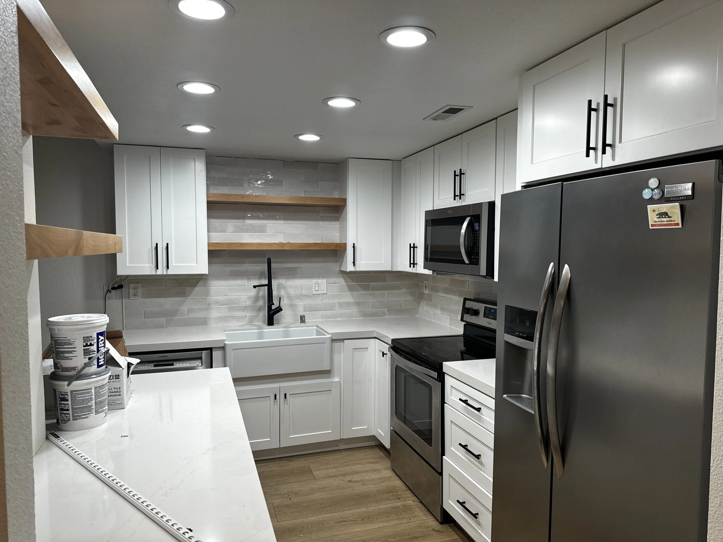 Carlsbad, CA kitchen renovation completed by licensed San Diego contractor – new cabinets, countertops, and full kitchen update. - Oliver Erbes Foremost Building Solutions