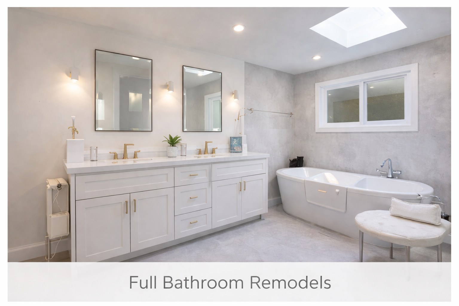 Full bathroom remodel services in San Diego, CA by Foremost Building Solutions.