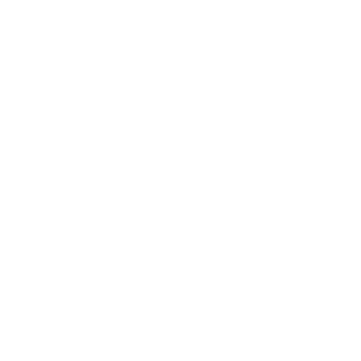 YouTube play button icon on a black background