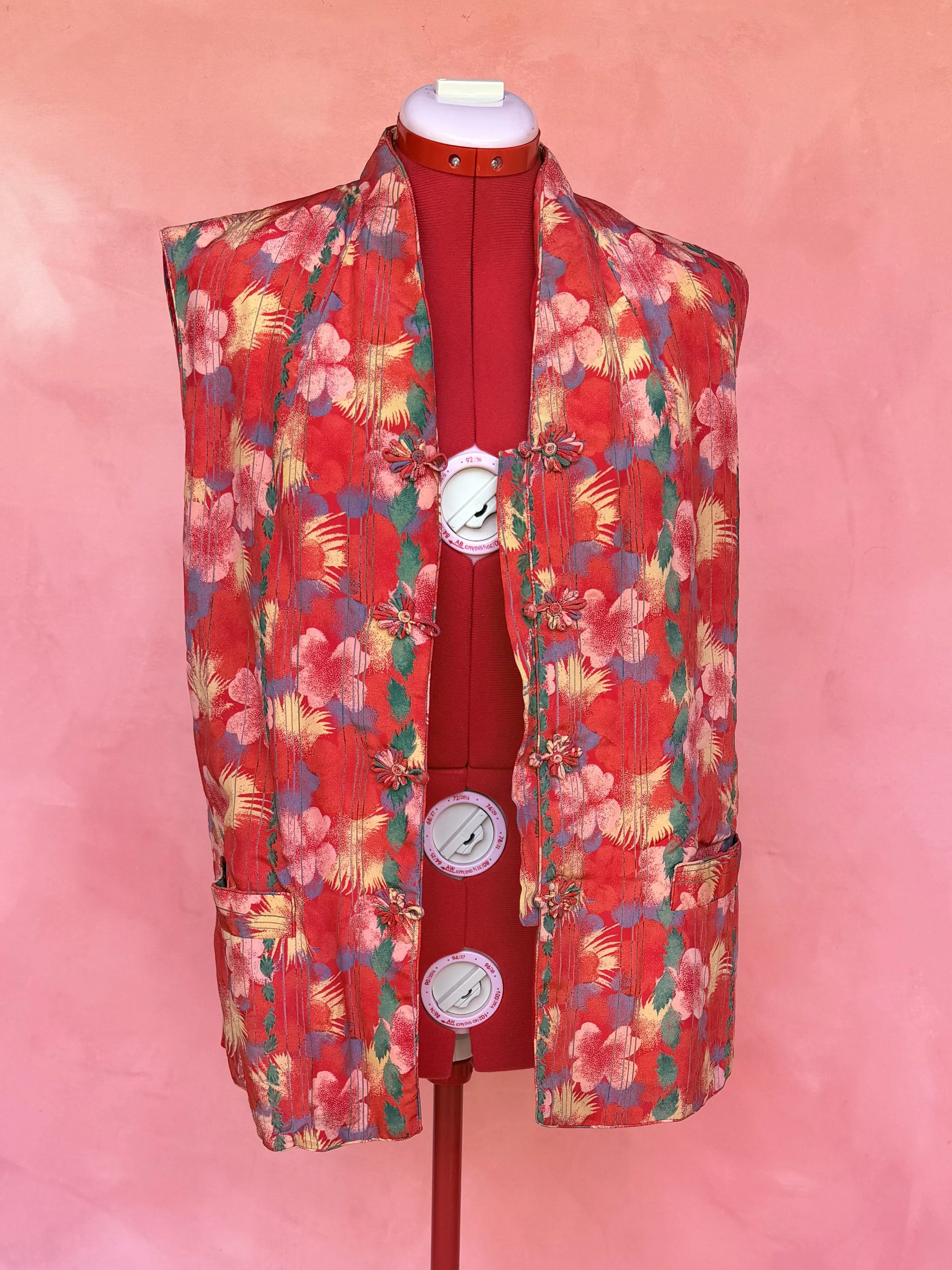 Sik Asian Floral Vest