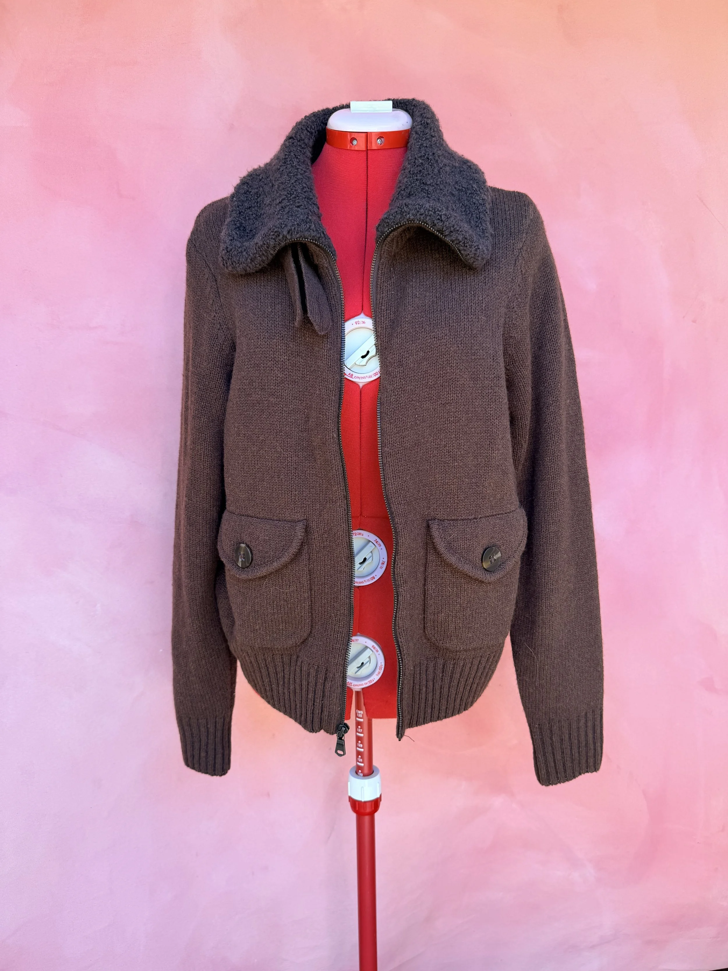 Brown Sweater Jacket