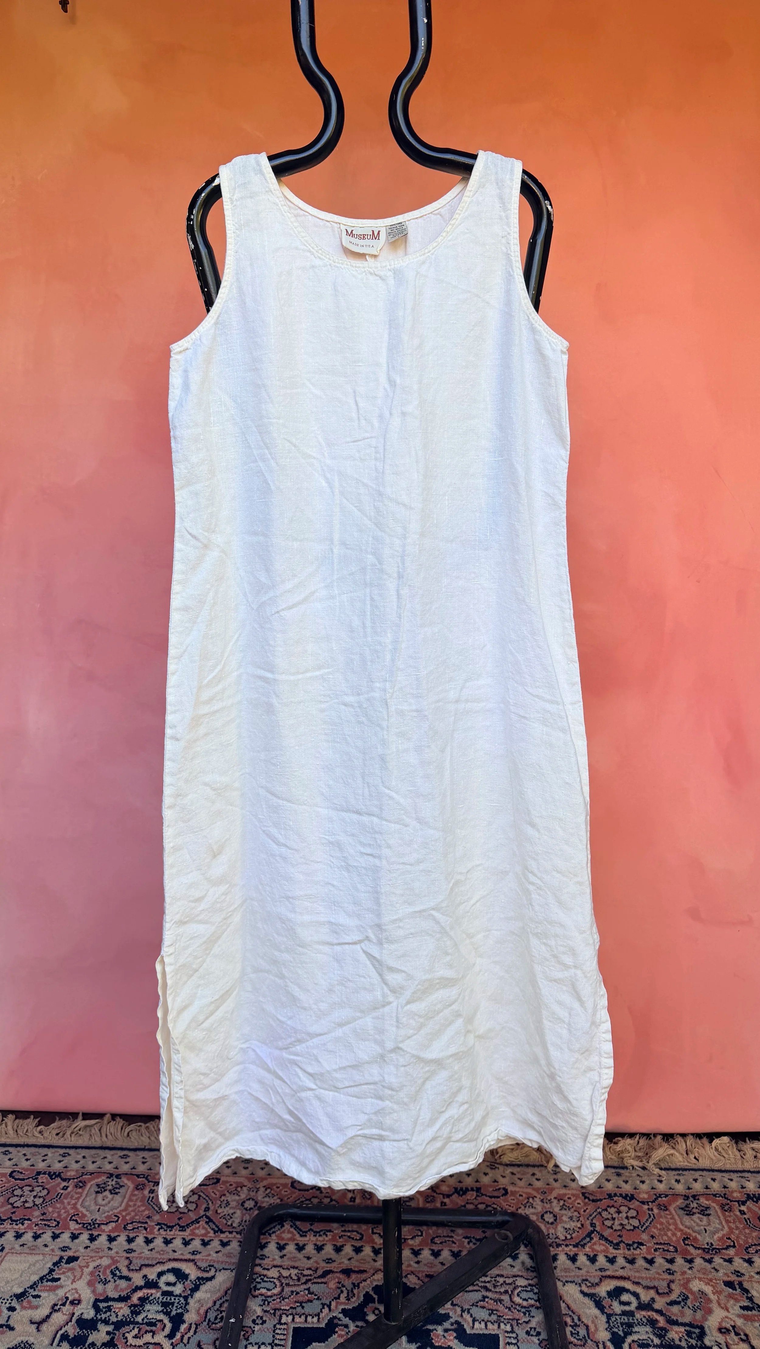 White Linen Dress