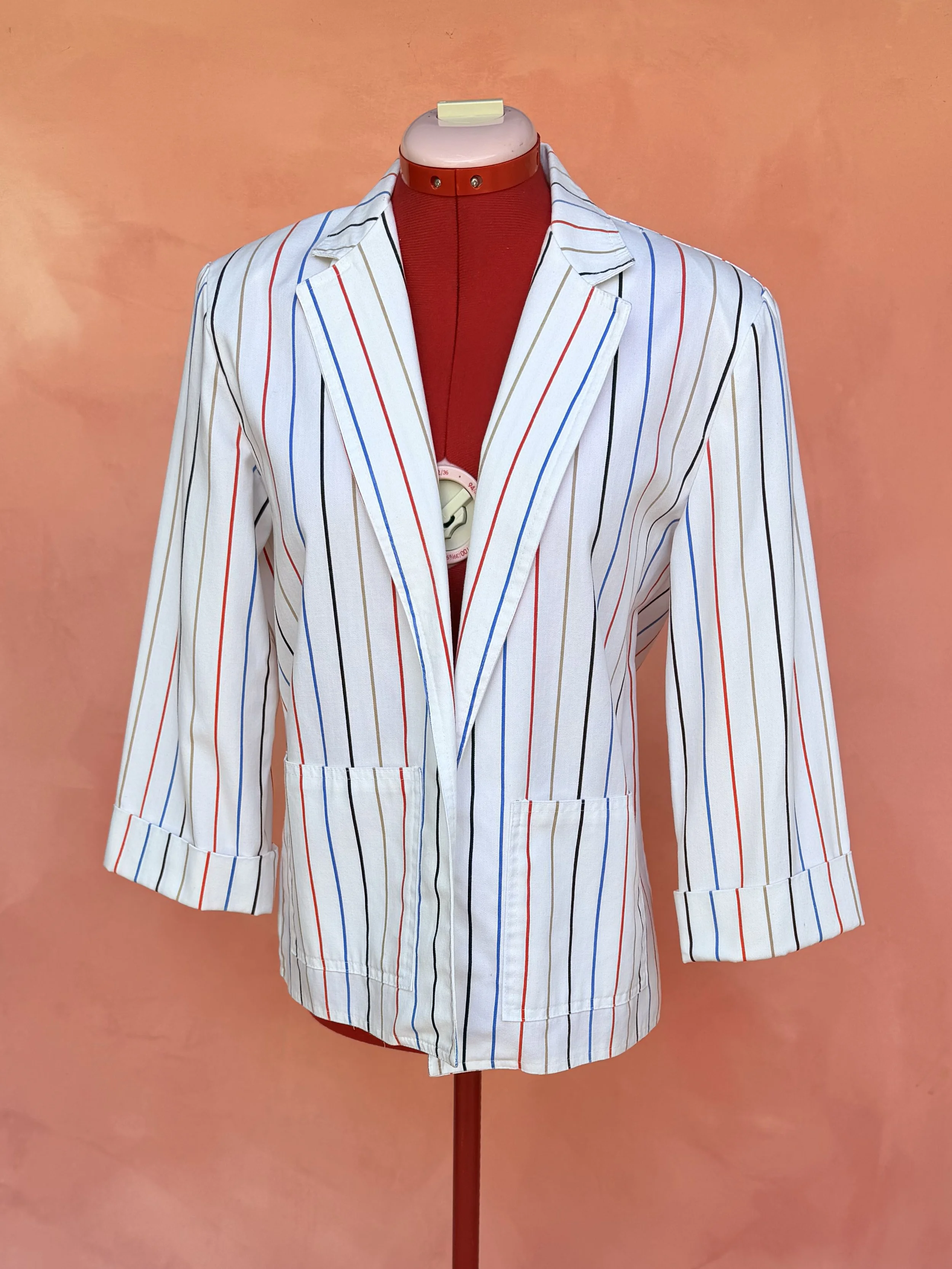 Vintage Striped Blazer