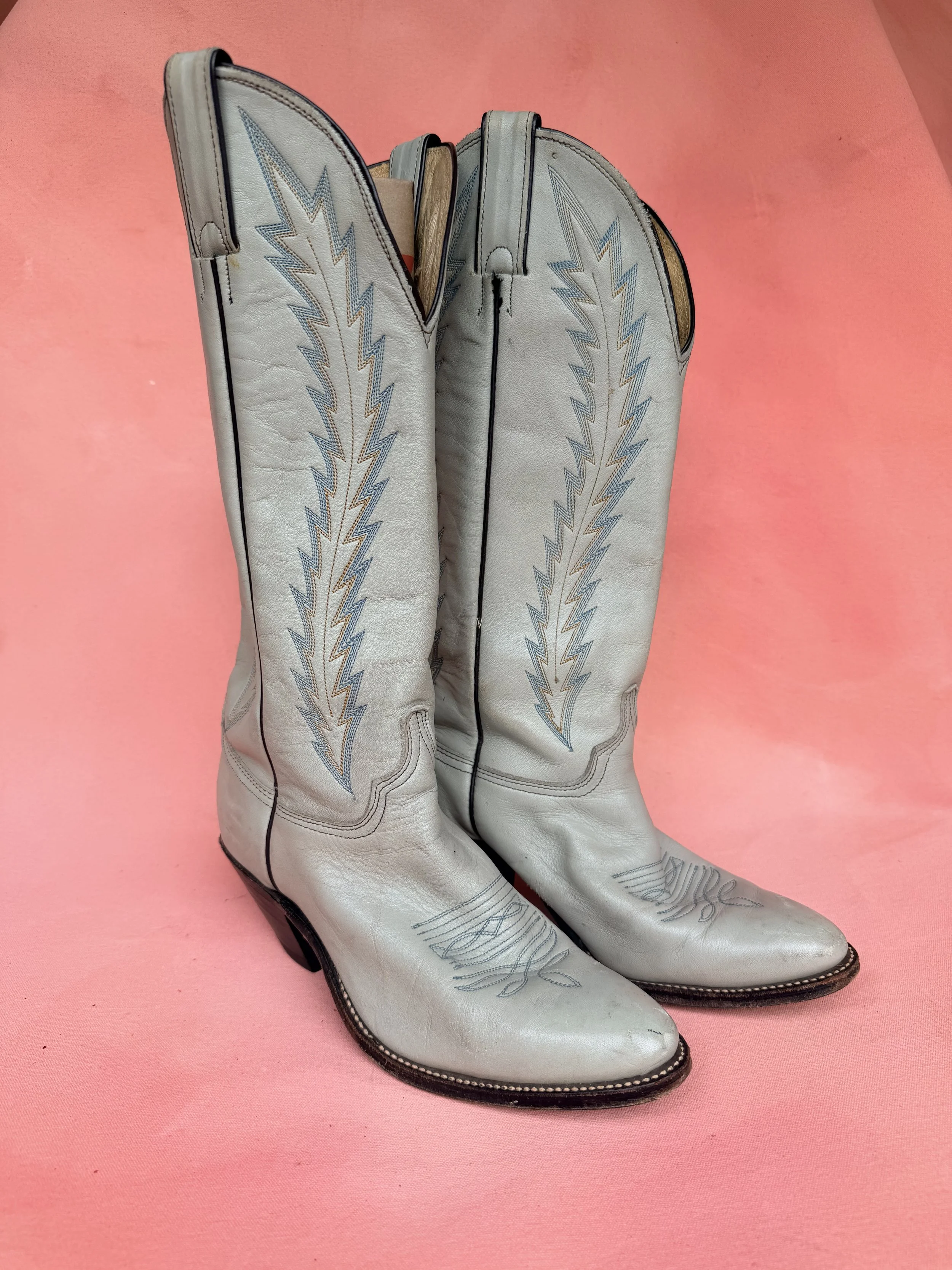 Sky Blue Cowgirl Boots