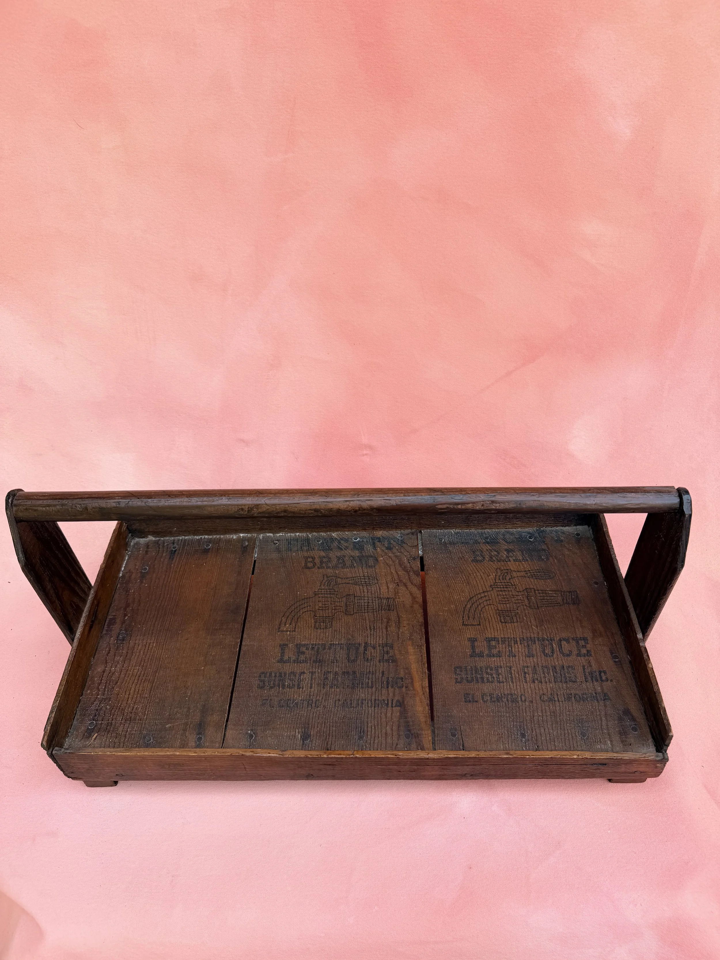 Vintage Rustic Wooden Serving Tray