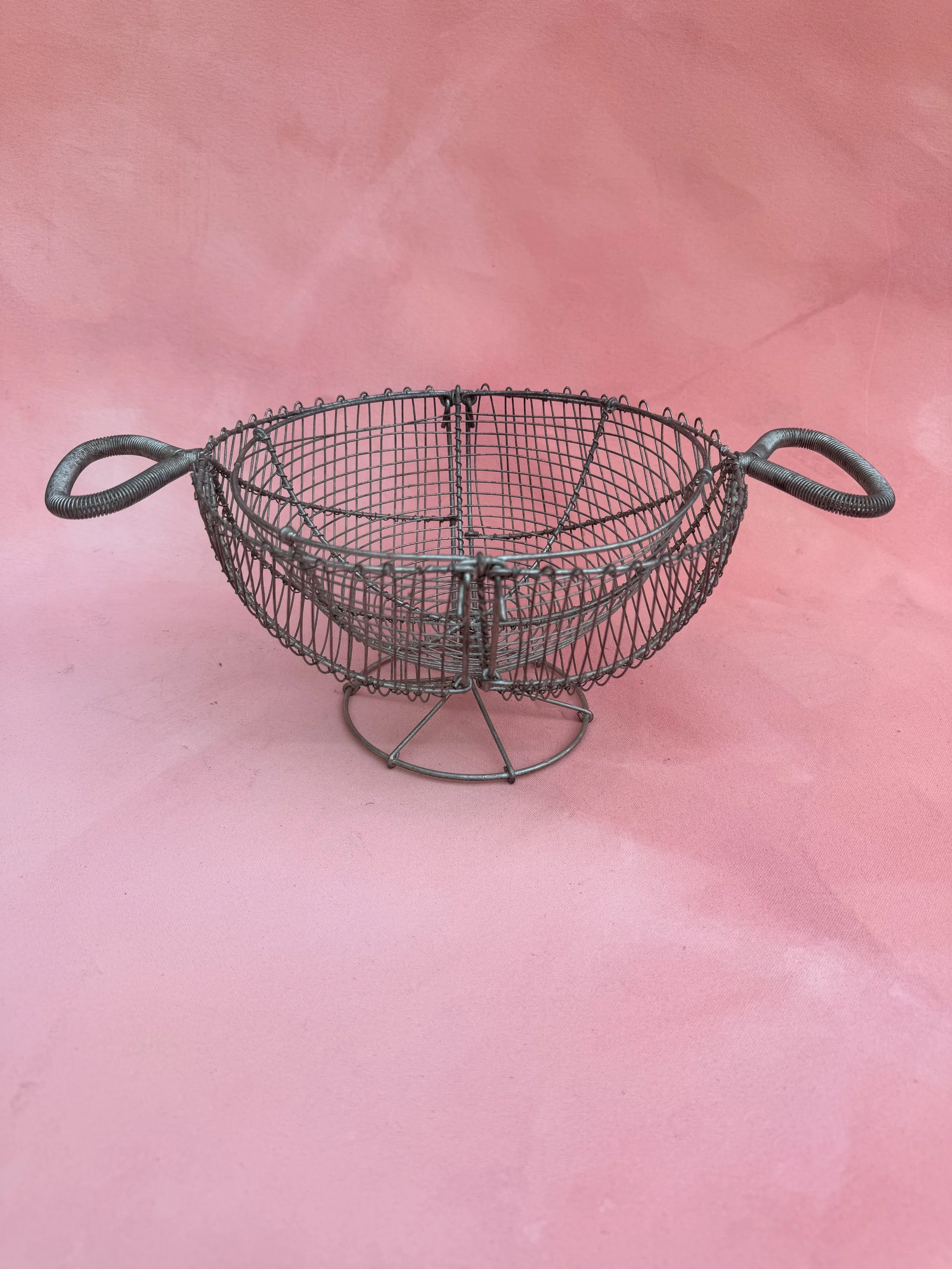 Vintage French Wire Egg Basket