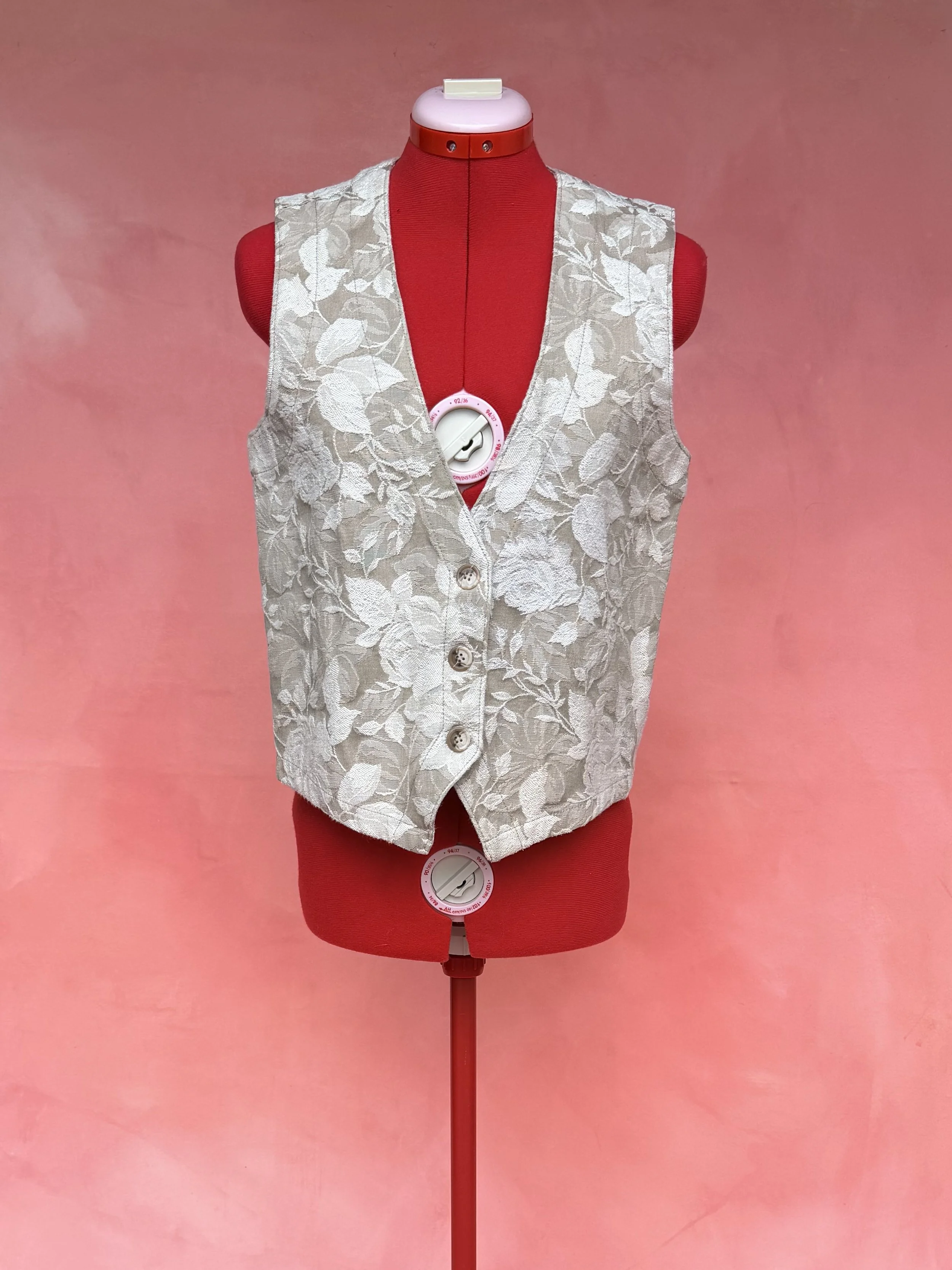 Vintage Floral Elegance Vest