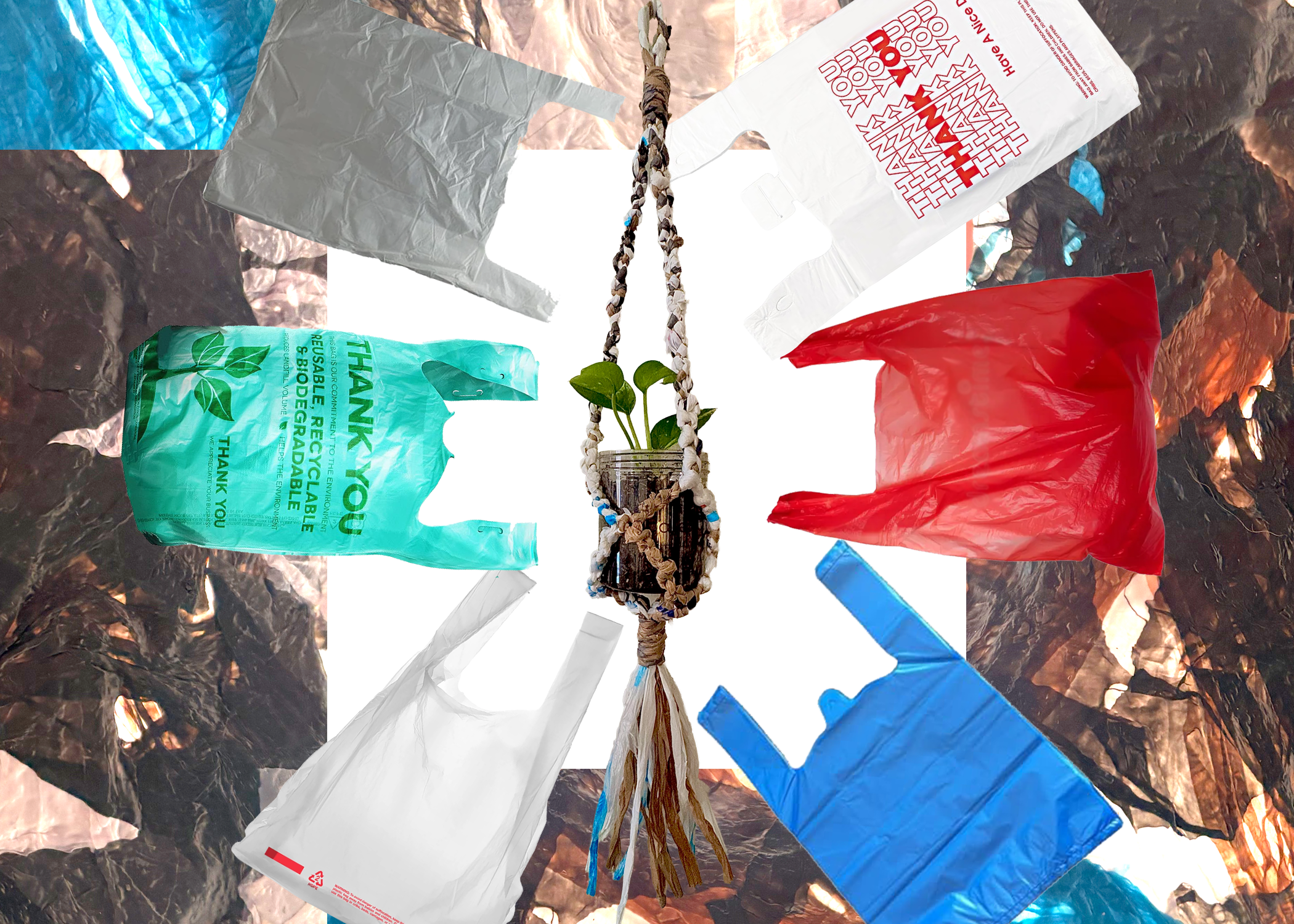 Bag Hoarders Anonymous: Crafting Plarn Plant Hangers