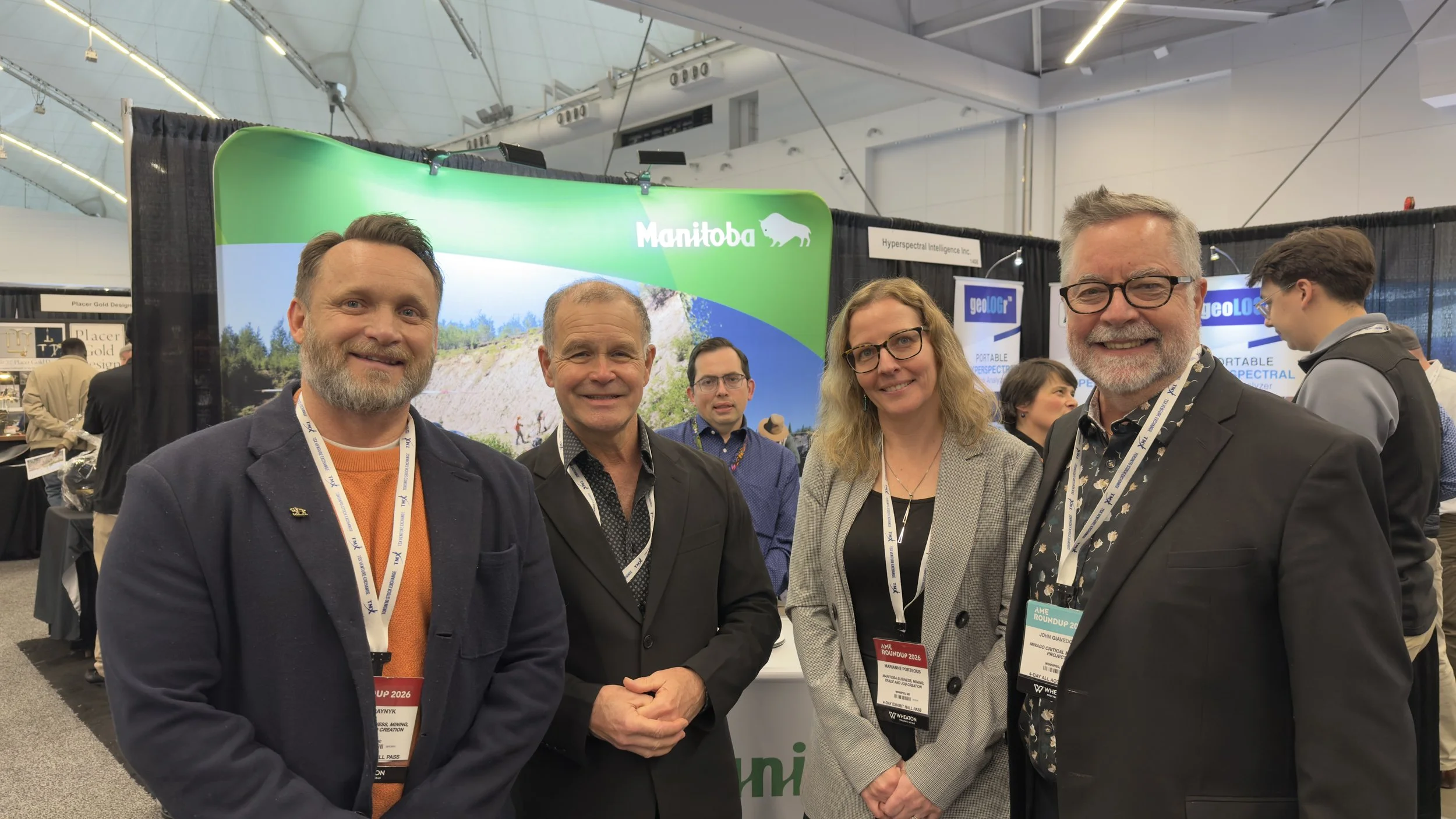 Meeting at the Manitoba booth at AME Roundup 2026