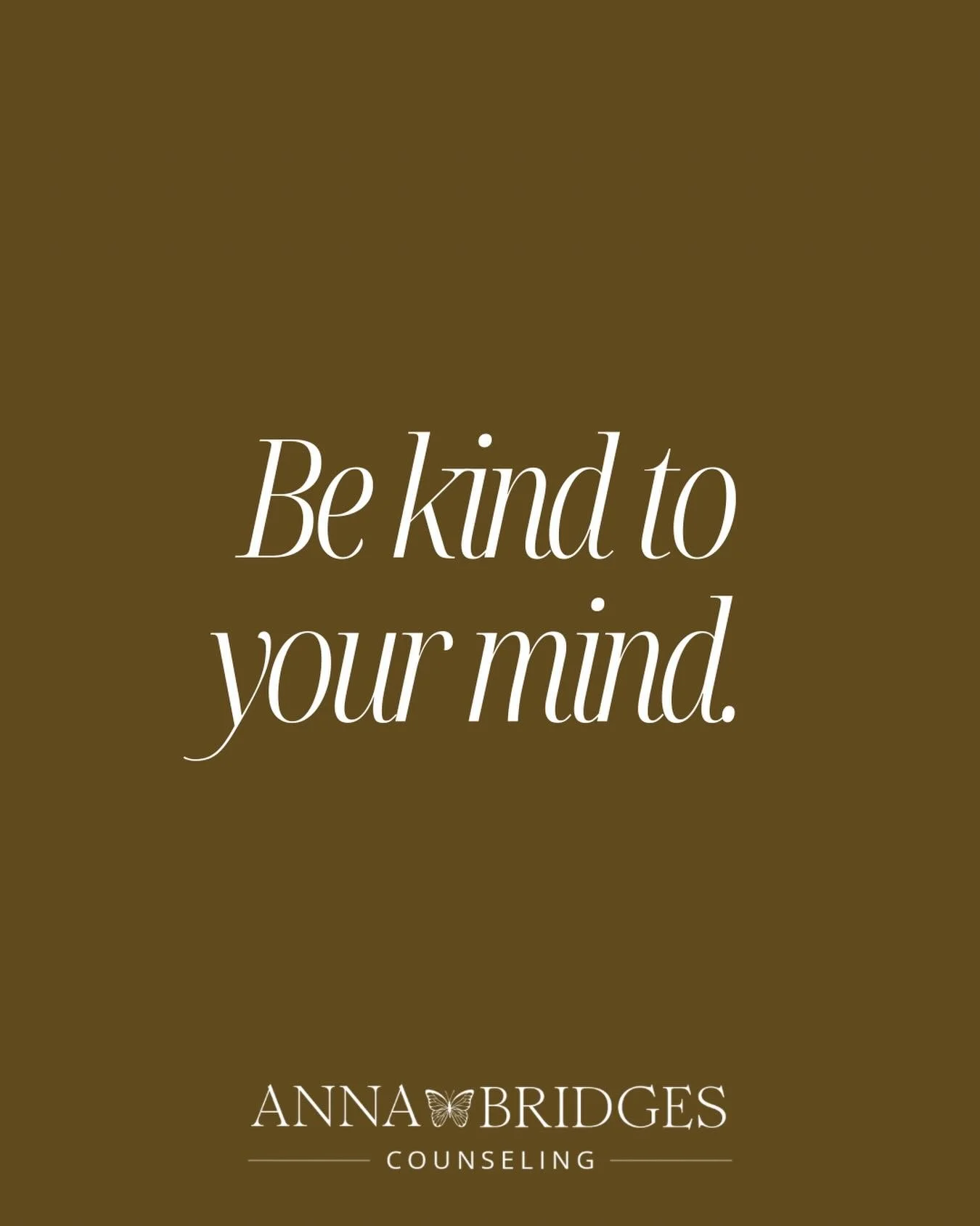 The words we speak to ourselves are powerful. Be kind to your mind, a little self-compassion can go a long way 🤎