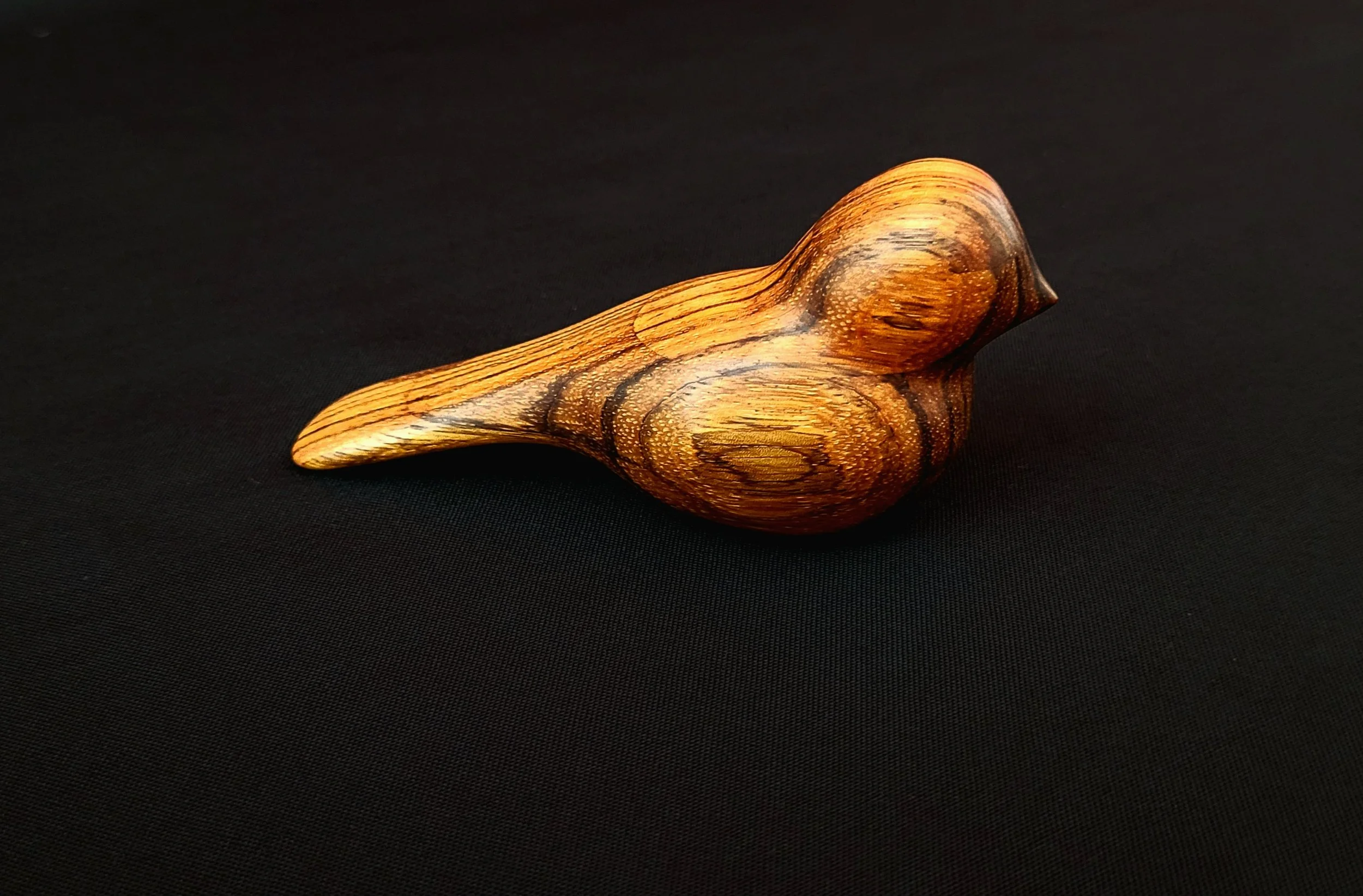 Zebrawood Comfort Bird Carving
