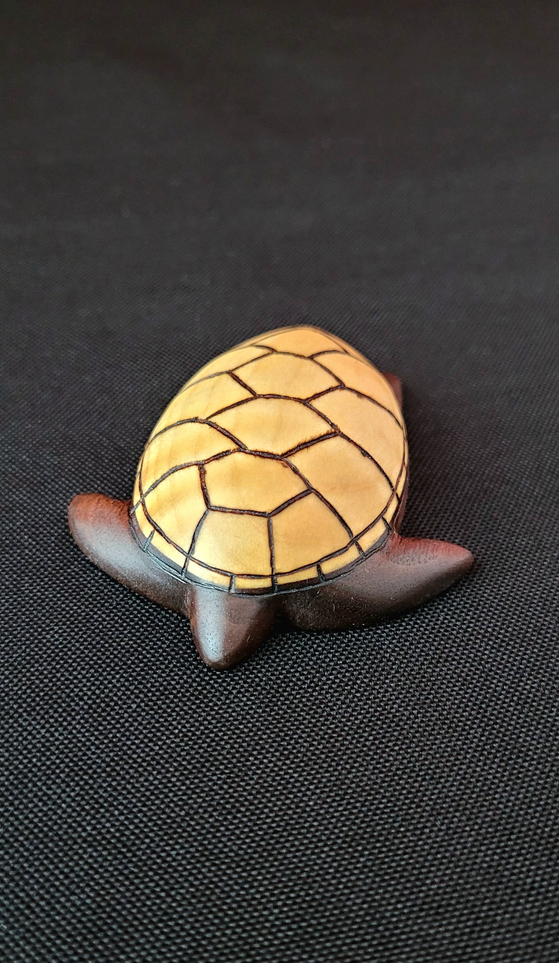 Maple and Walnut Turtle Carving