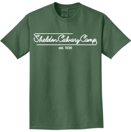 Sheldon Calvary Camp Script T-Shirt