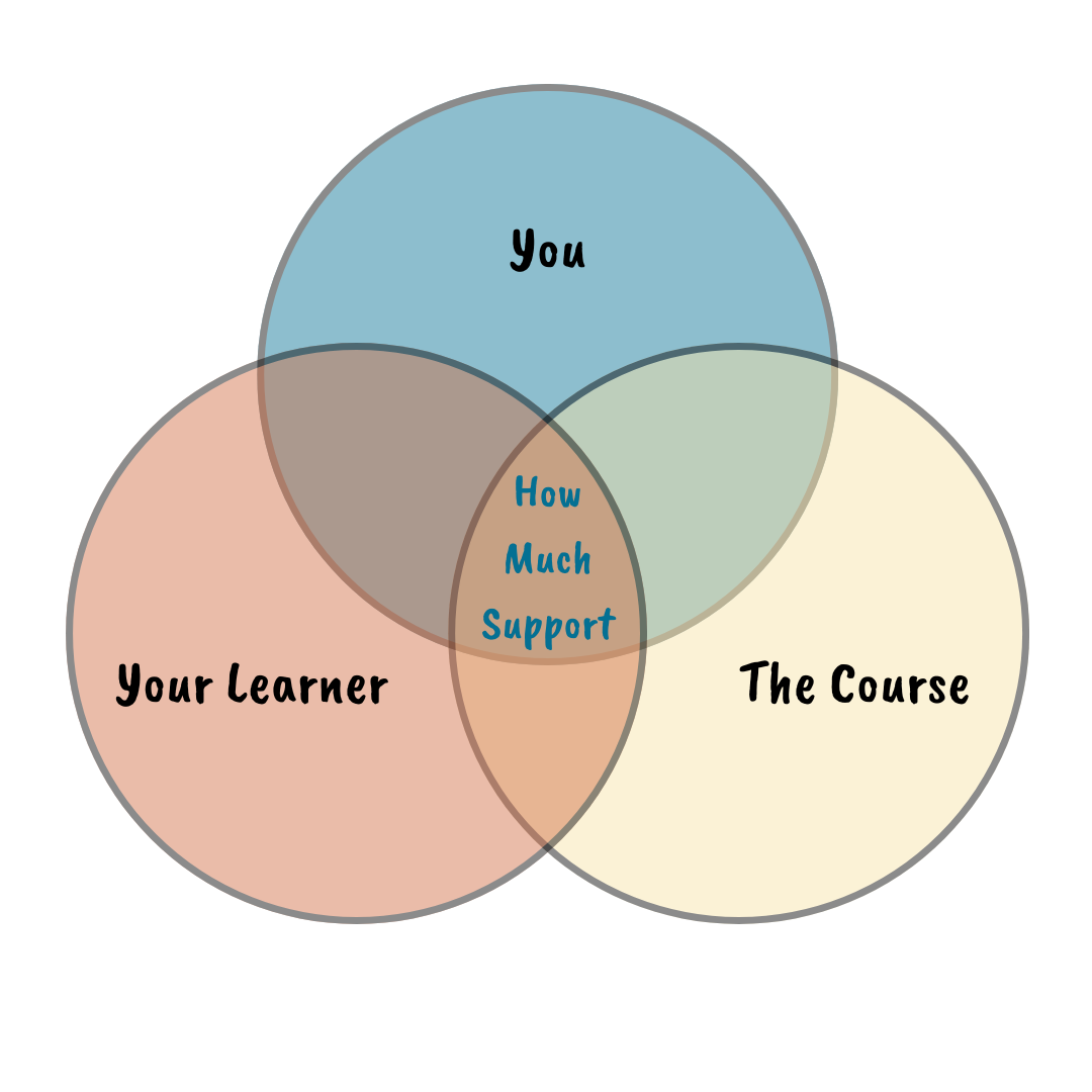  How much support should I offer in my course?