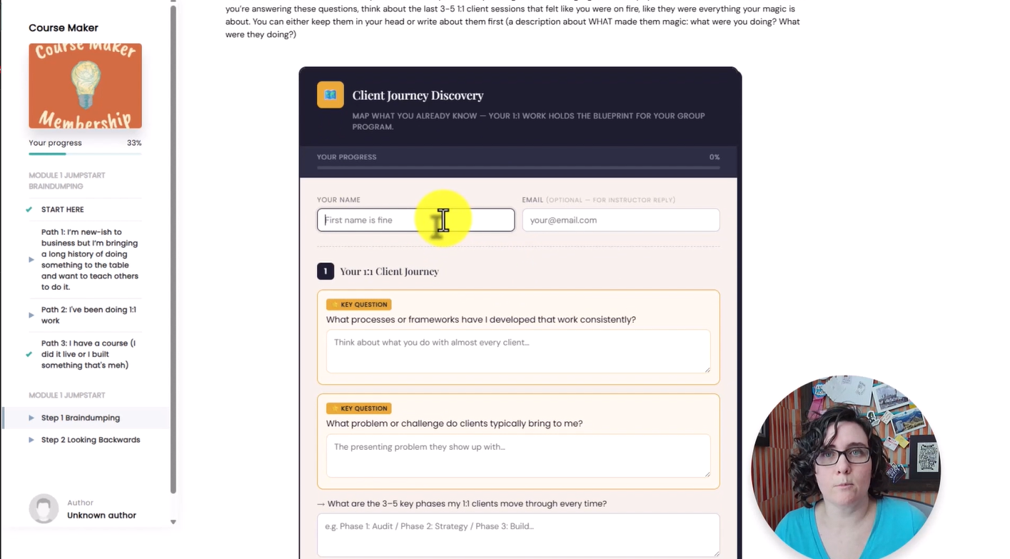 thrivecart learn student view of embedded html survey set up as an activity