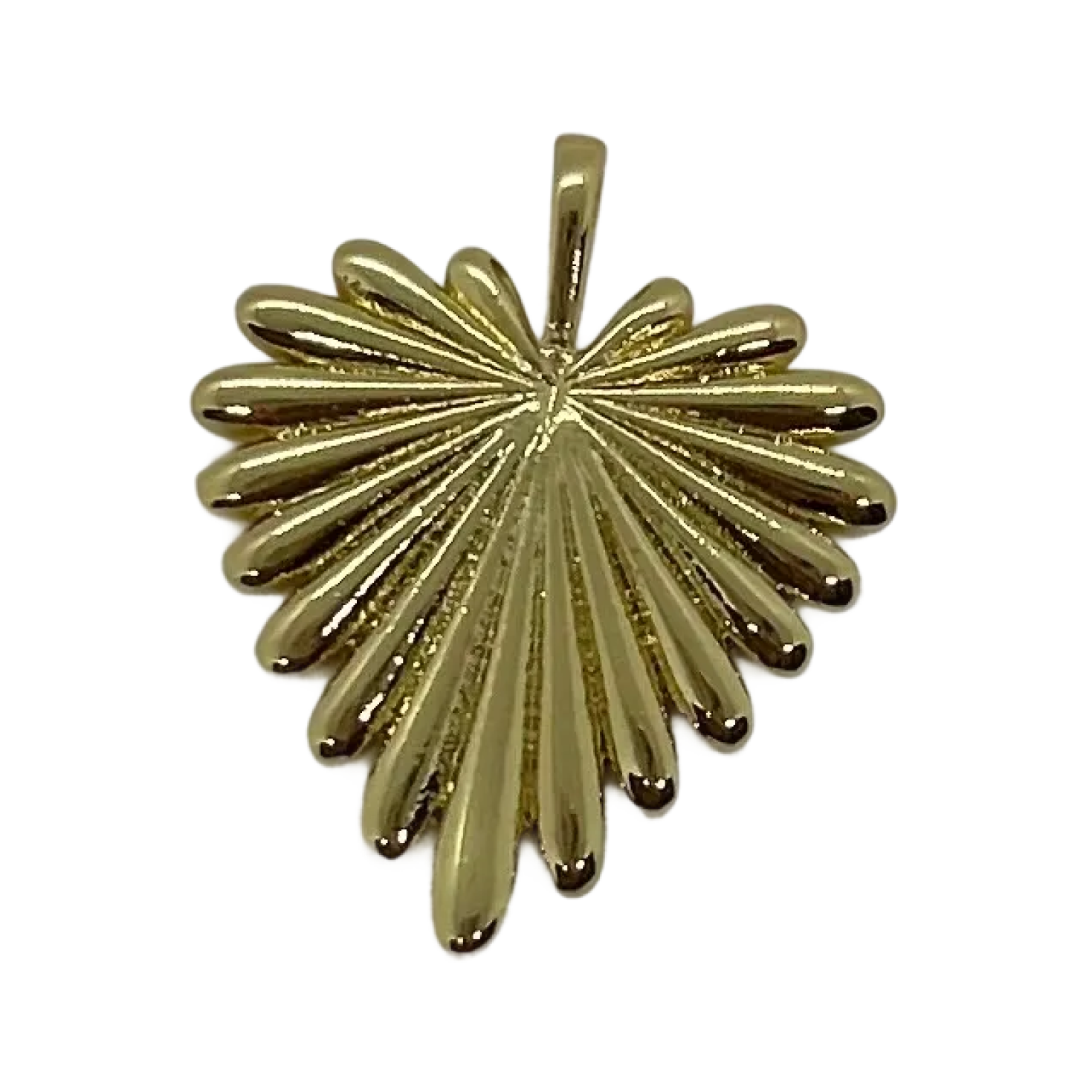 Gold Heart with Rays