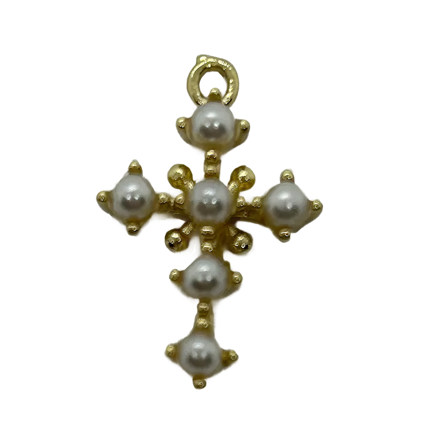 Gold and Pearl Cross