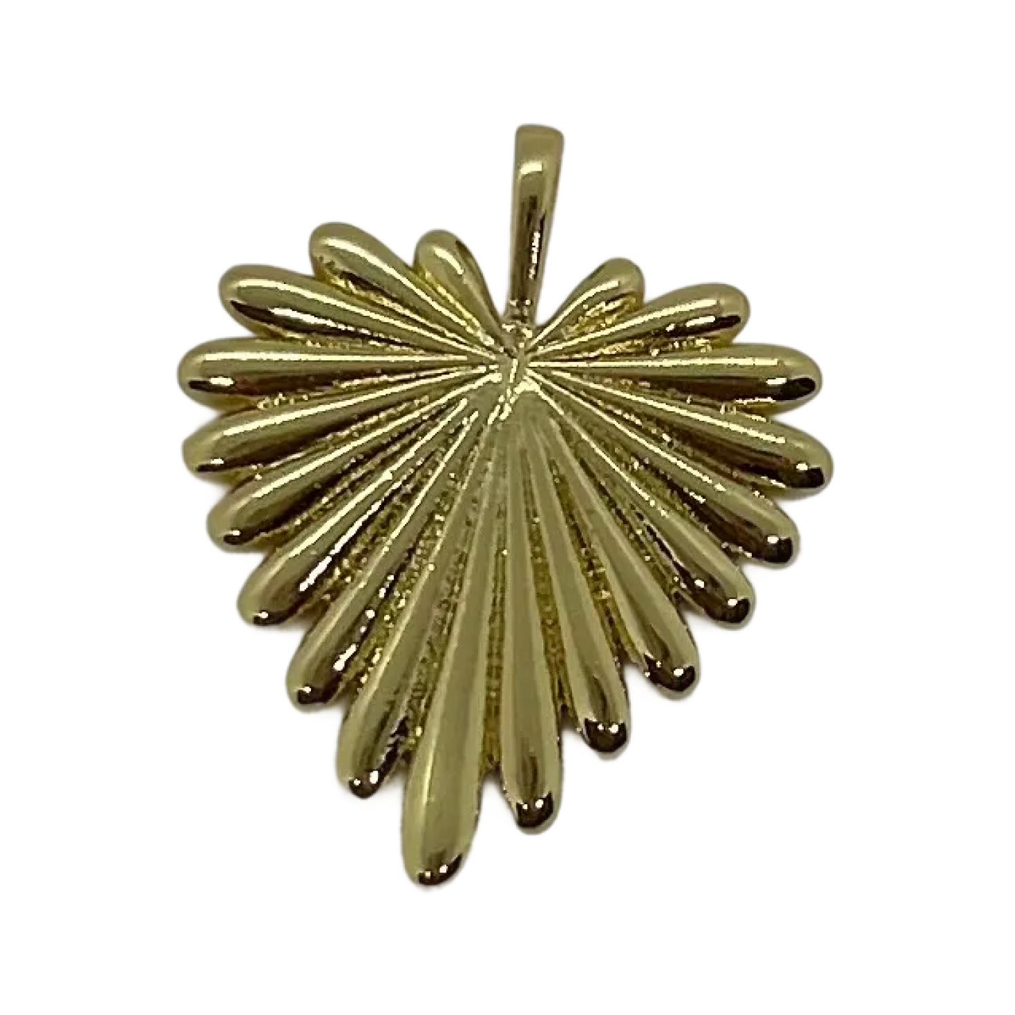 Gold Heart with Rays