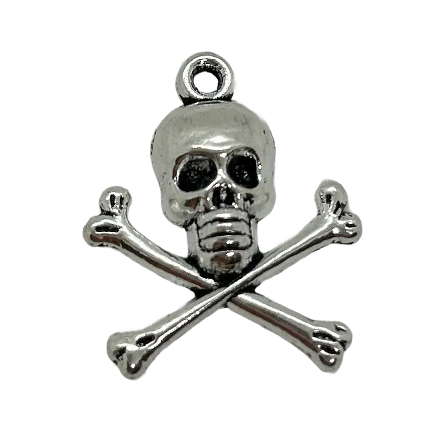 Silver Skull &amp; Crossbones