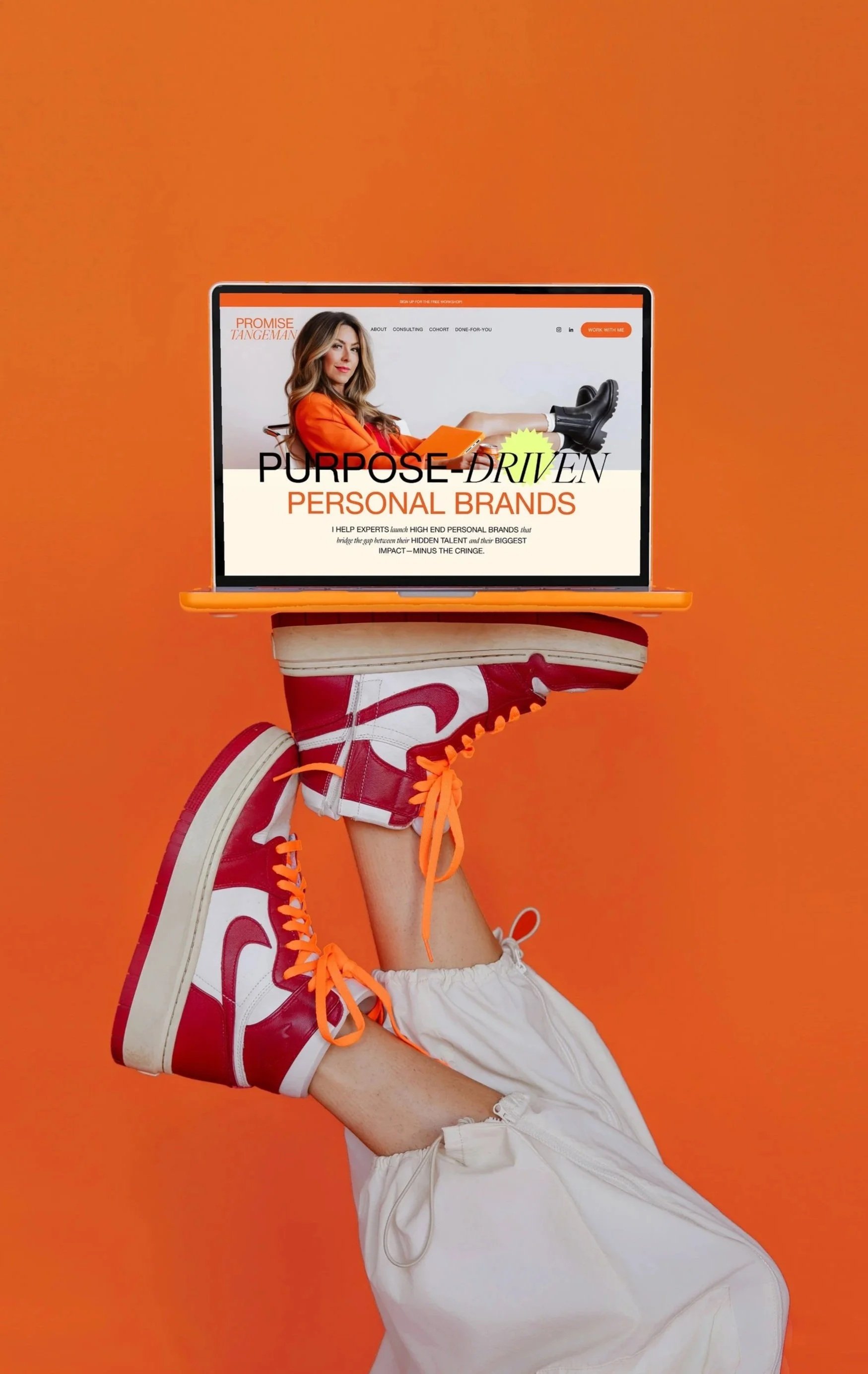 A personal branding coaching program with brand book, messaging workbooks, website templates and proven frameworks to builf your personal brand.