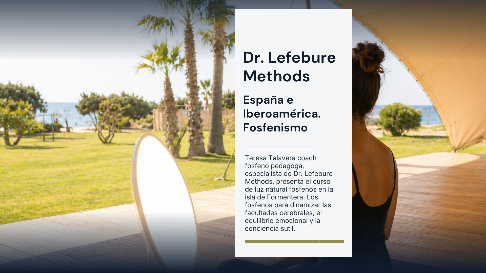 Entrevista presentación del curso fosfenos en la isla de Formentera