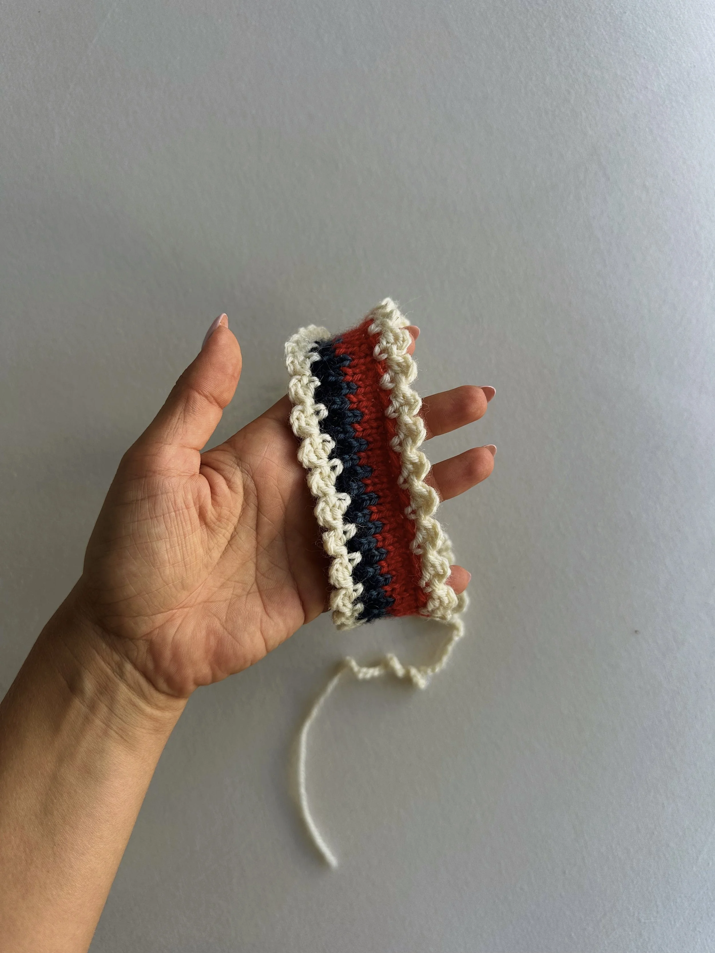 Red, white and blue headband
