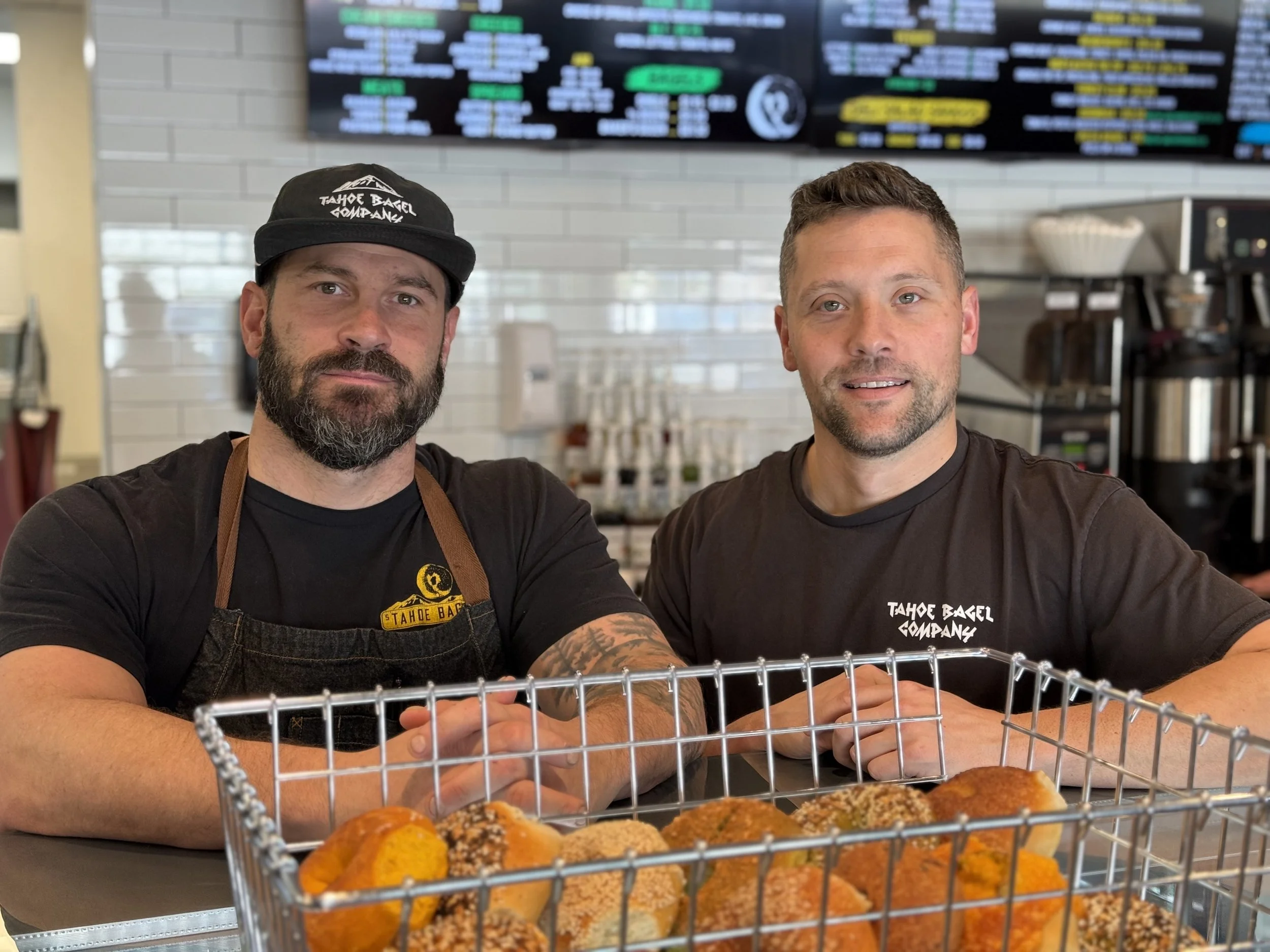 Justin & Jeff Kaplan: Founders of Tahoe Bagel Co. at the grand opening of their third location in Reno