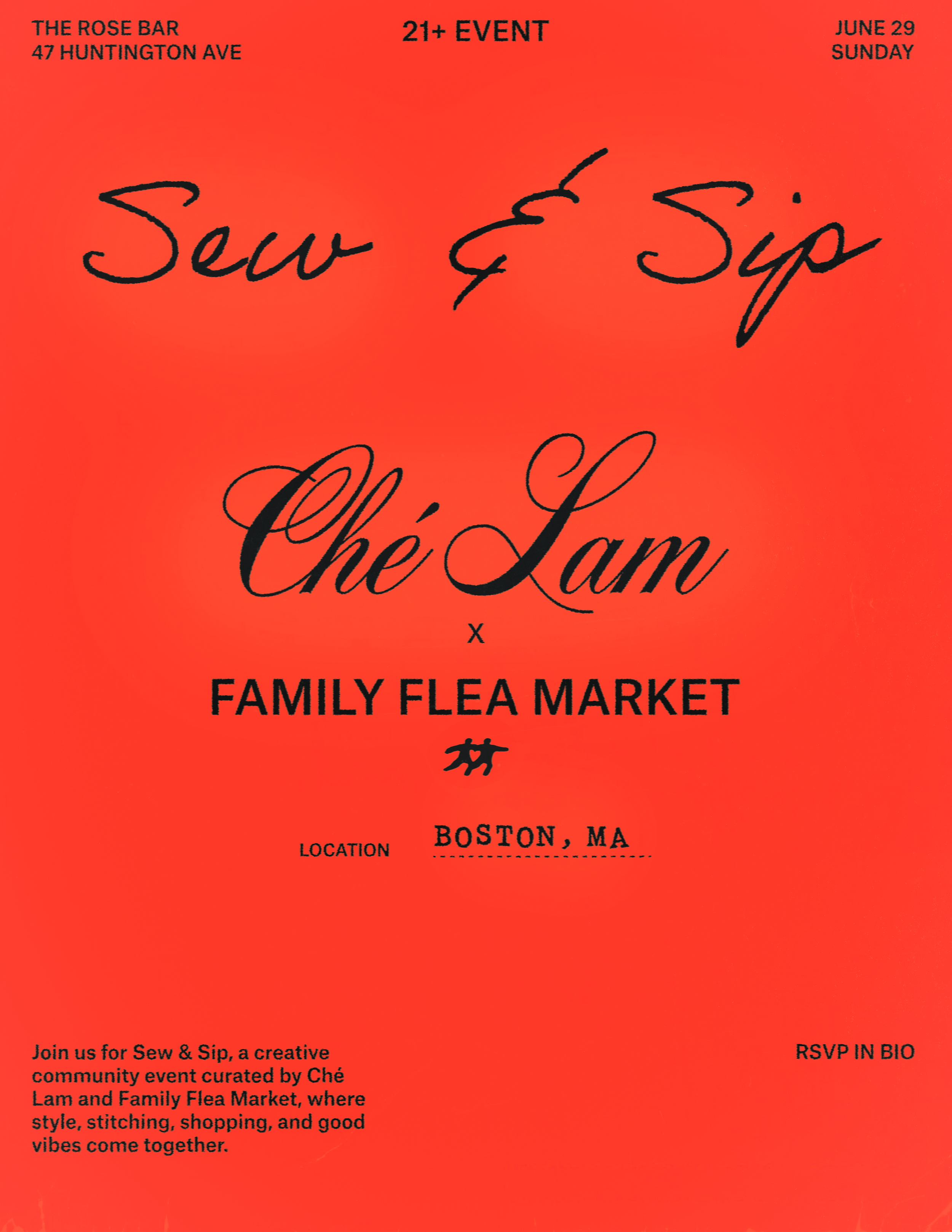 Boston's First Sew & Sip 2025