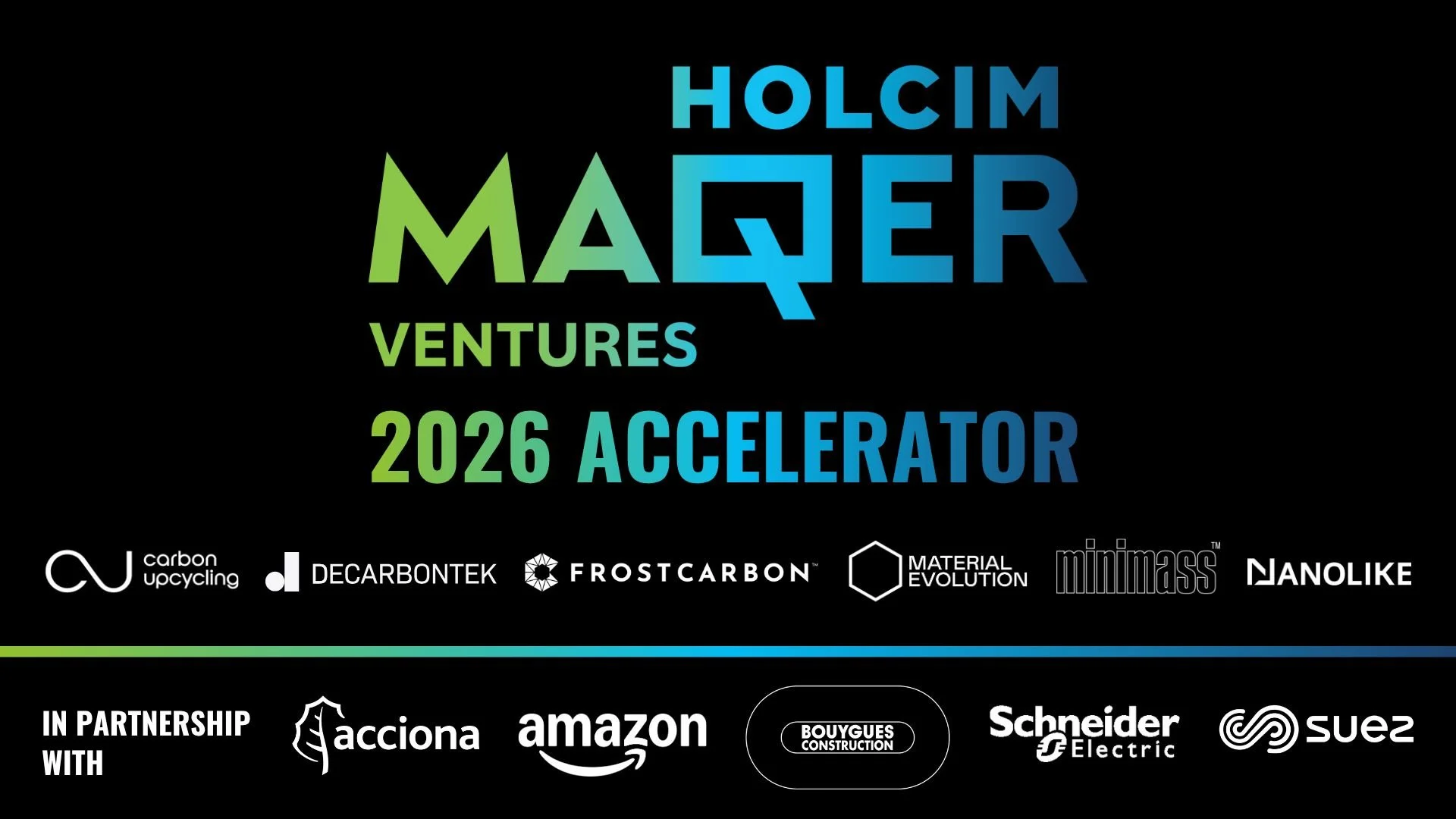 FrostCarbon Accepted into 2026 Holcim MAQER Ventures Accelerator