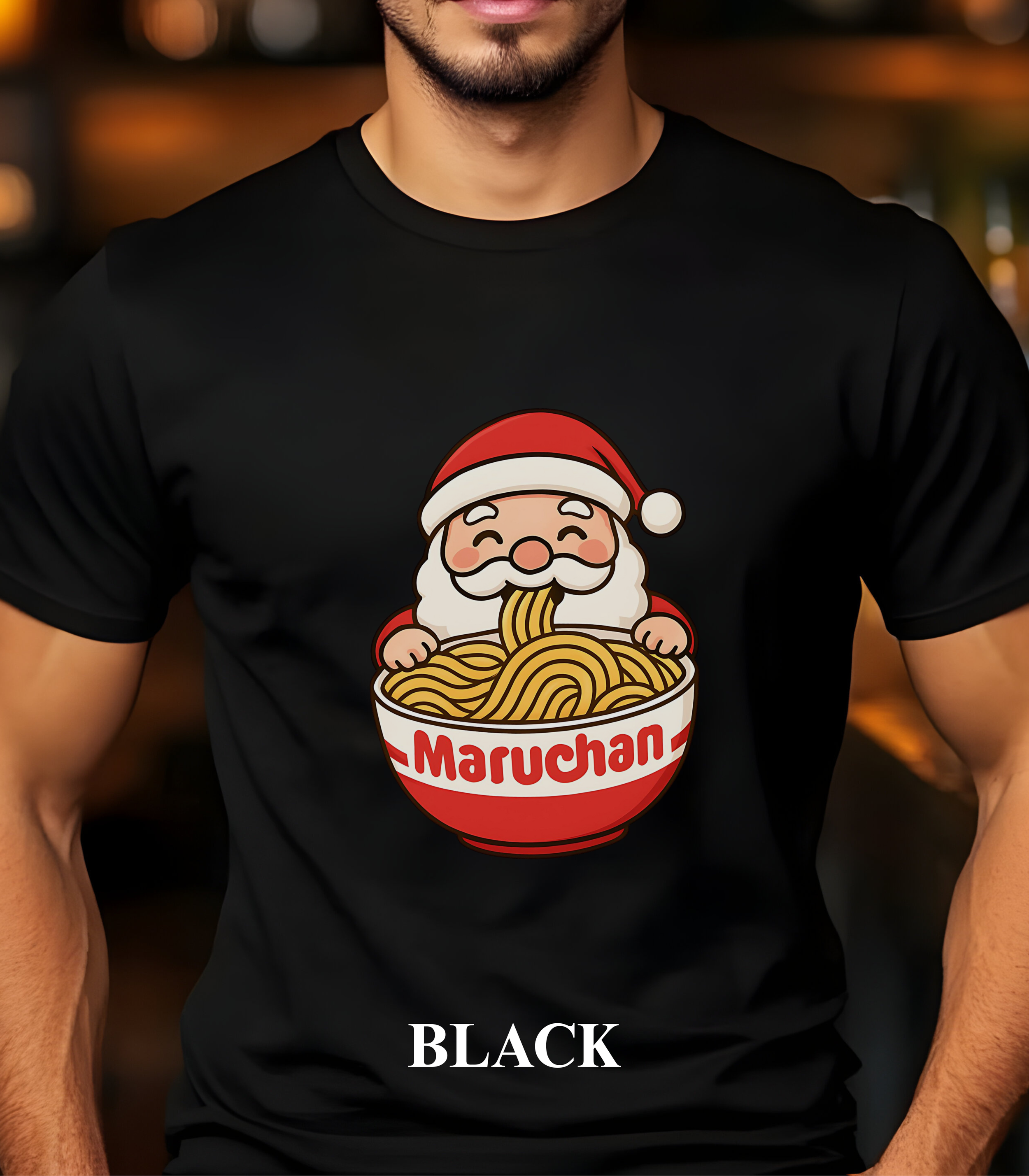 Santa Maruchan Ramen Shirt – Cute Christmas Noodle Graphic Tee
