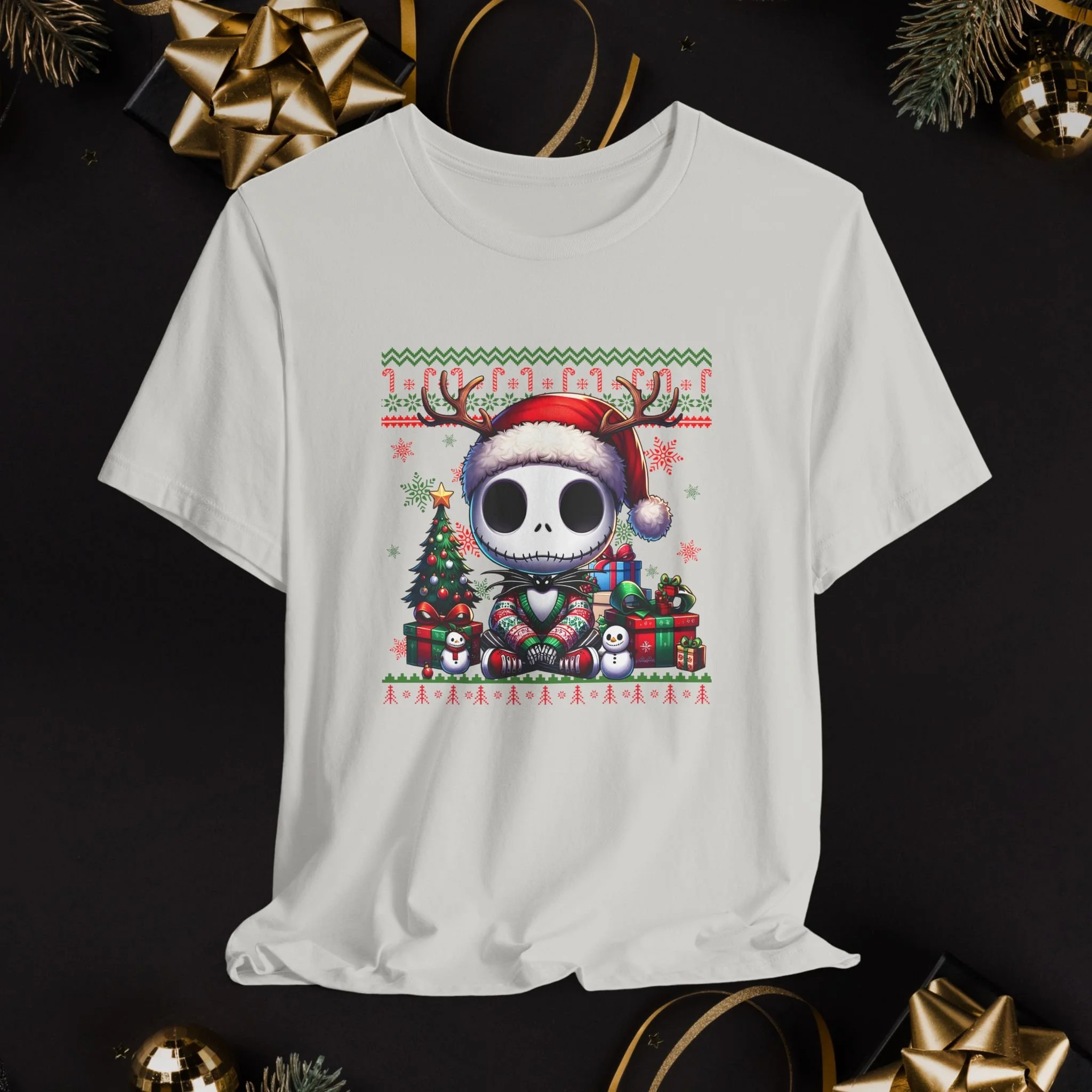 Cute Skellington Christmas Shirt | Holiday Cozy Gothic Festive Tshirt