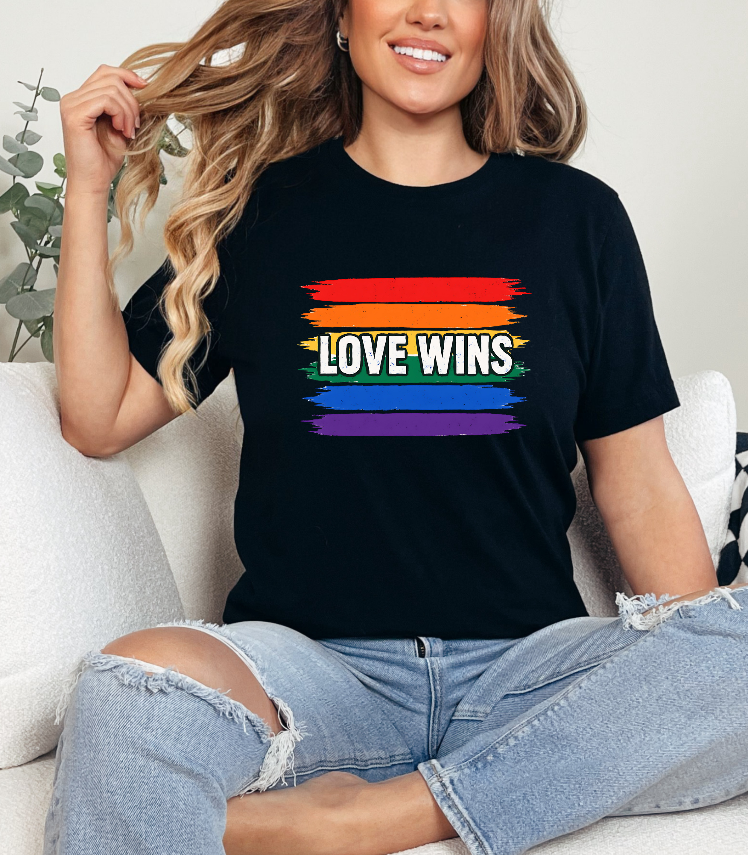 Love Wins Pride Shirt, Equal Rights Shirt, Pride Month Shirt, LGBTQ+ Shirt, LGBTQ+ Gifts, Rainbow Love Wins T-Shirt, Gay Pride Shirt