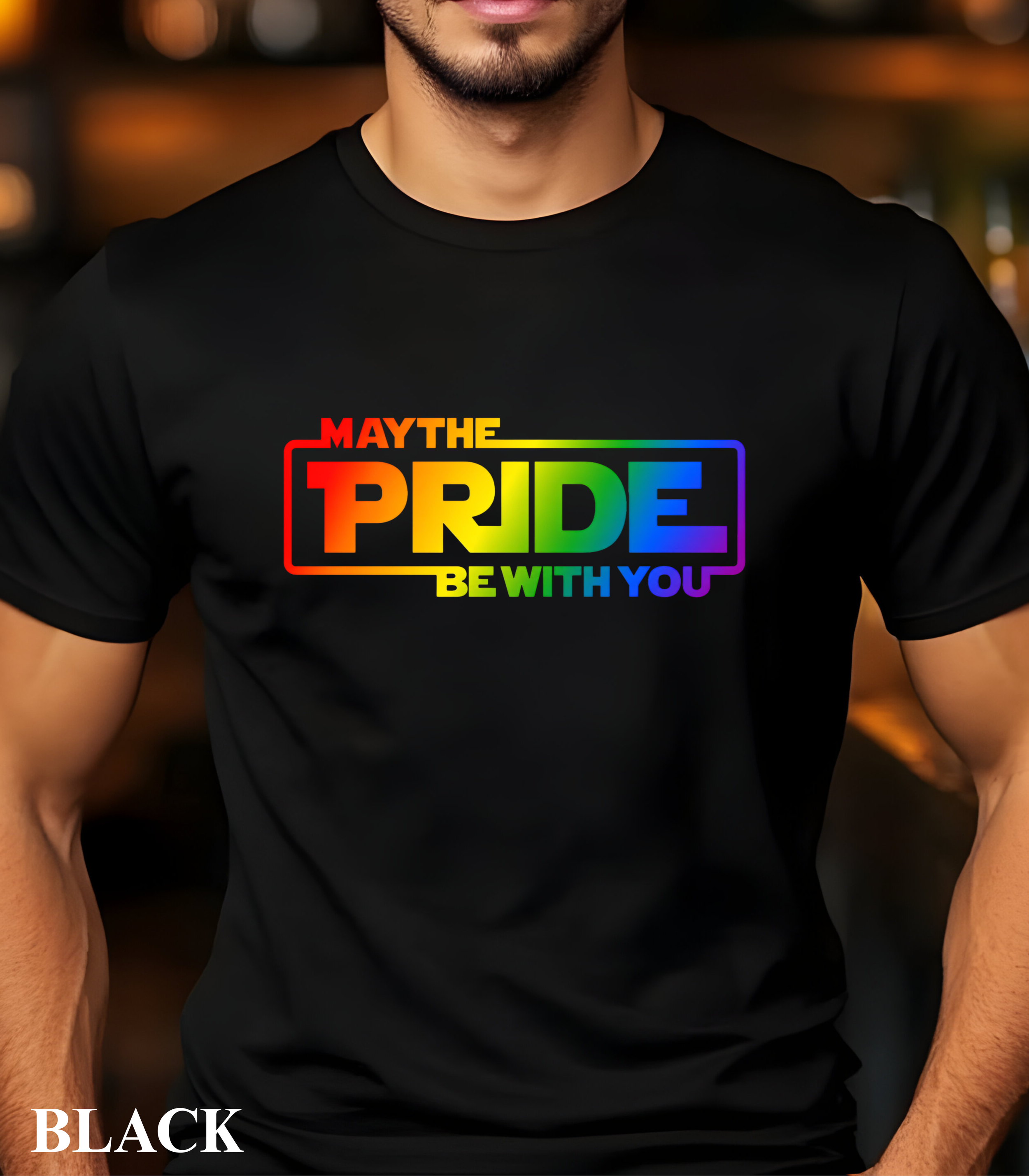May The Pride Be With You T-Shirt, LGBTQ Pride Shirt, Funny Rainbow Graphic Tee, Pride Month Shirt, Festival Pride Apparel, Gay Pride Shirt