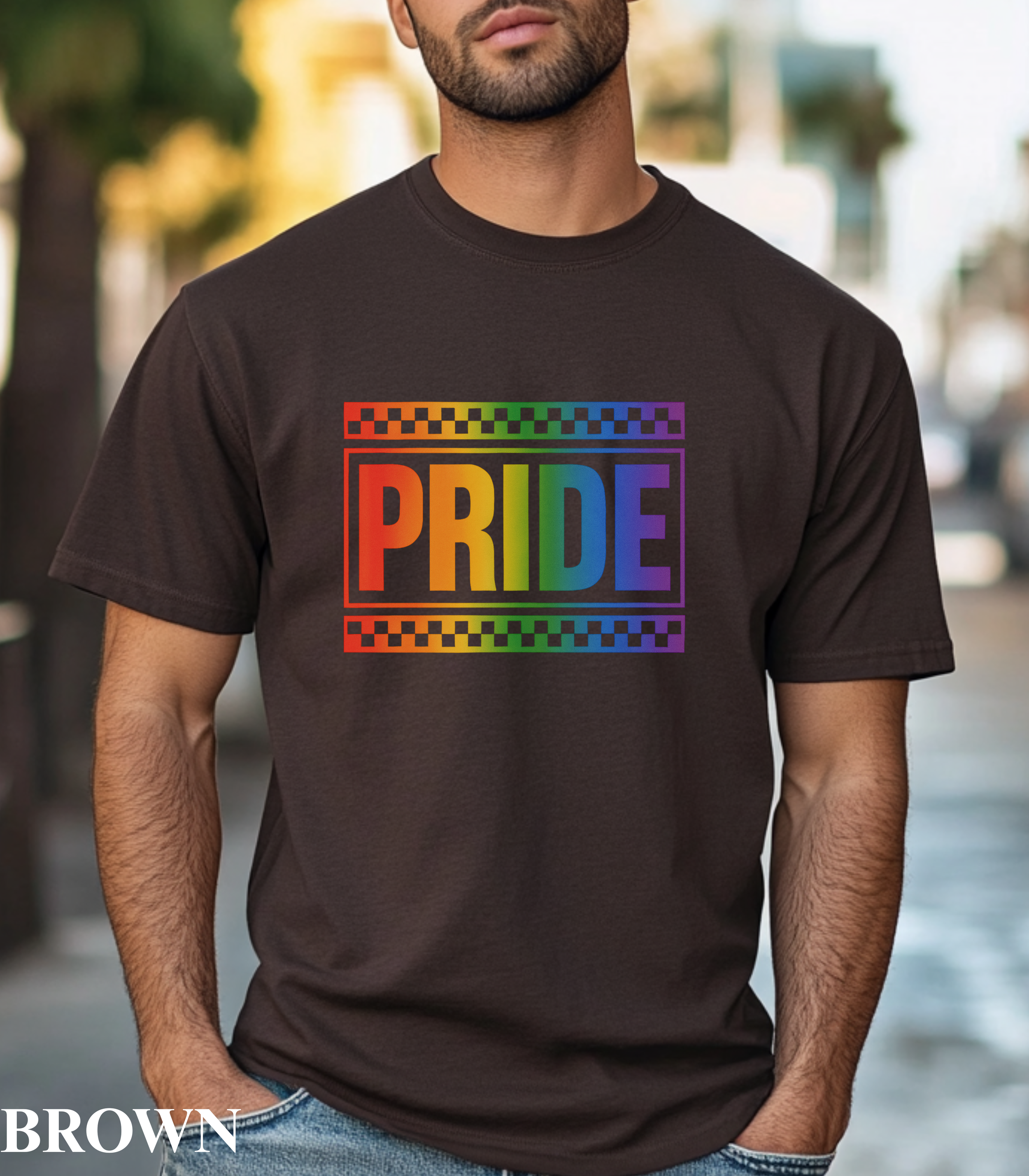Pride Checkered Shirt, Equal Rights Shirt, Pride Month Shirt, LGBTQ+ Shirt, LGBTQ+ Gifts, Rainbow Love Wins T-Shirt, Gay Pride Shirt