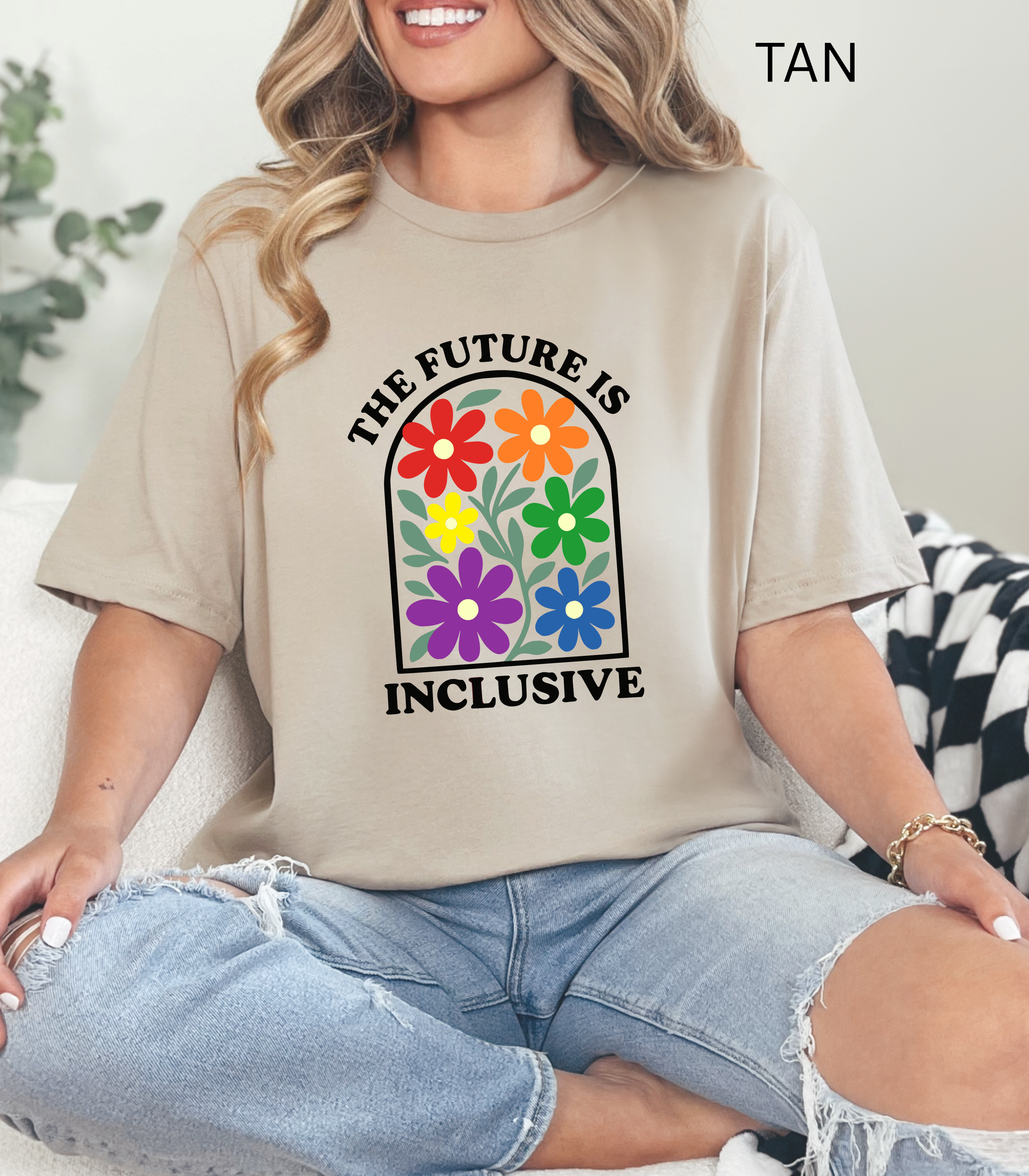 The Future Is Inclusive Shirt, Pride Shirt, Equal Rights Shirt, Pride Month Shirt, LGBTQ+ Shirt, LGBTQ+ Gifts, Rainbow Pride T-Shirt