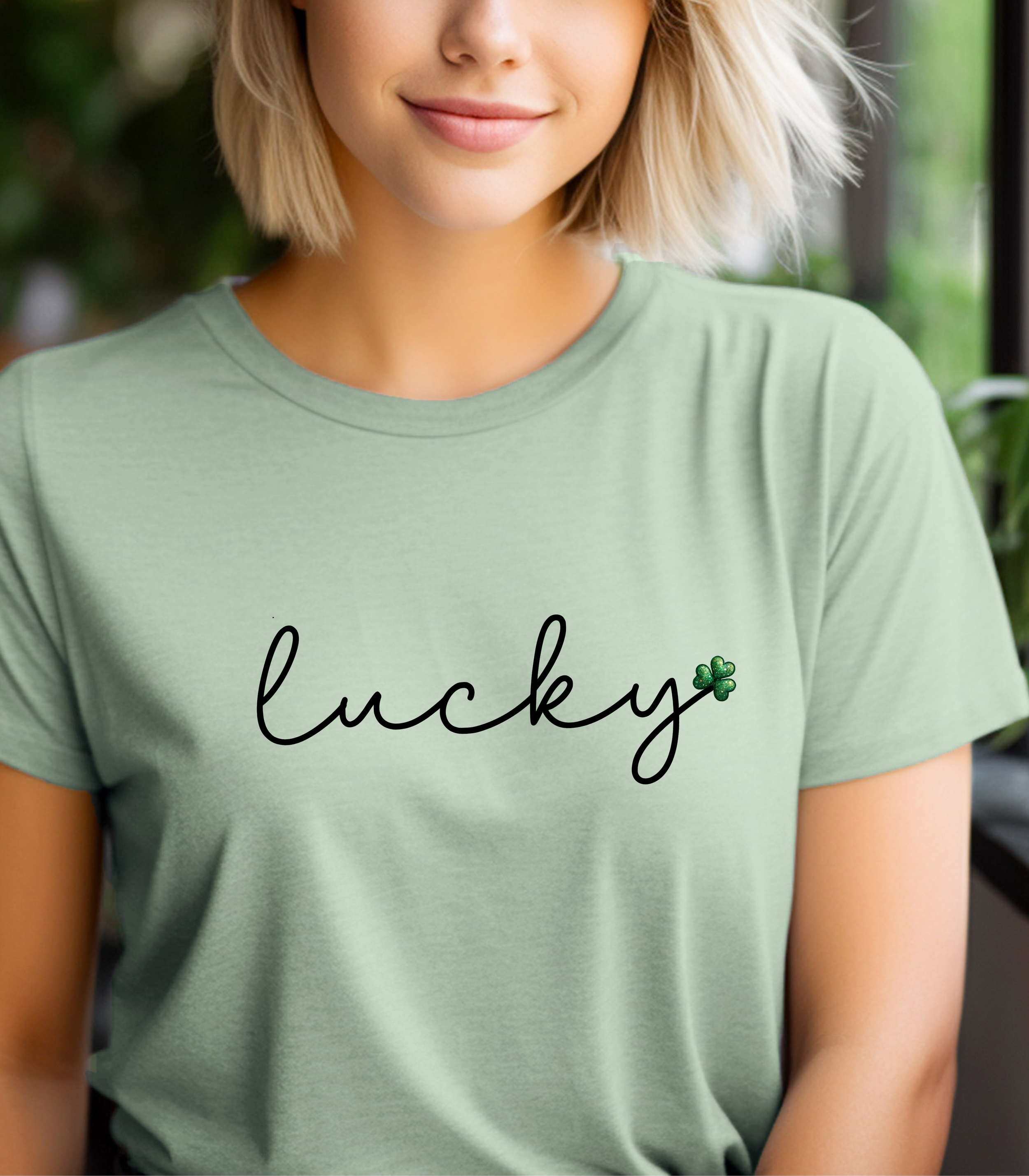 Lucky Shamrock T-Shirt | Minimal St Patrick’s Day Tee for Women | Cute Irish Lucky Shirt