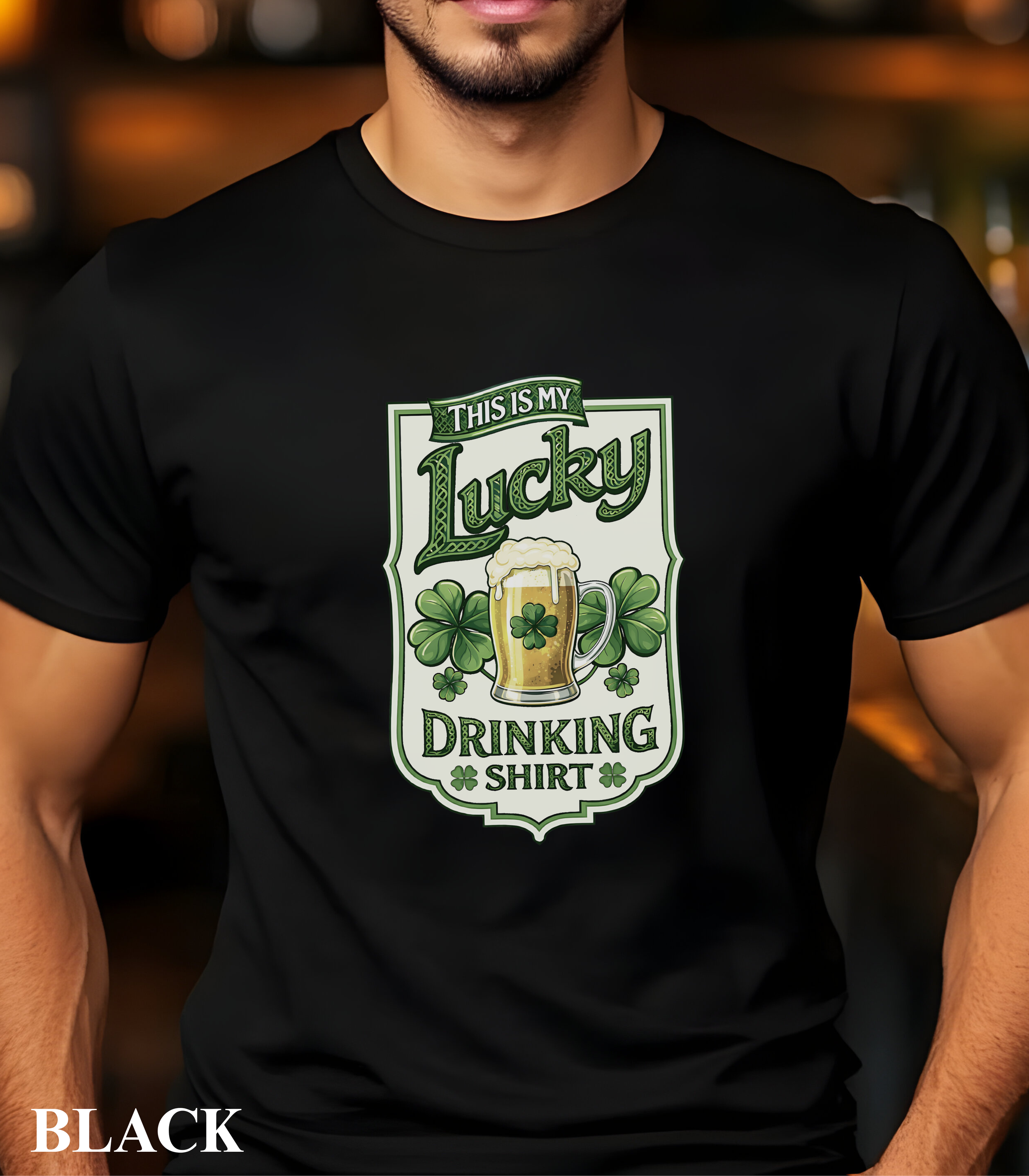 This Is My Lucky Drinking Shirt | Funny St. Patrick’s Day Beer T-Shirt | Irish Shamrock St Paddy Party Tee
