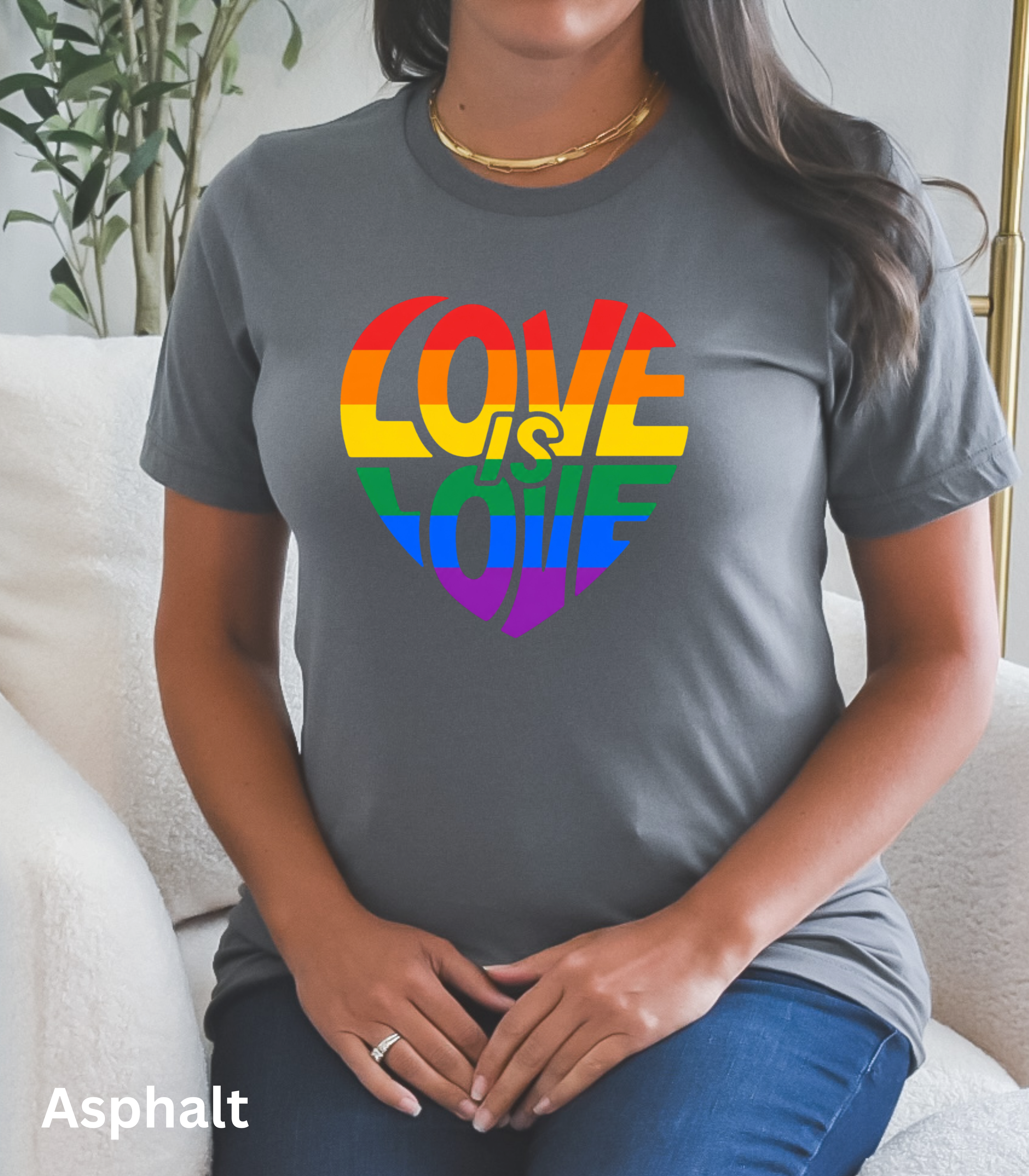 Love Is Love Rainbow Heart T-Shirt, LGBTQ Pride Shirt, Rainbow Heart Graphic Tee, Pride Tee, Colorful Pride Apparel,, Love Is Love Shirt
