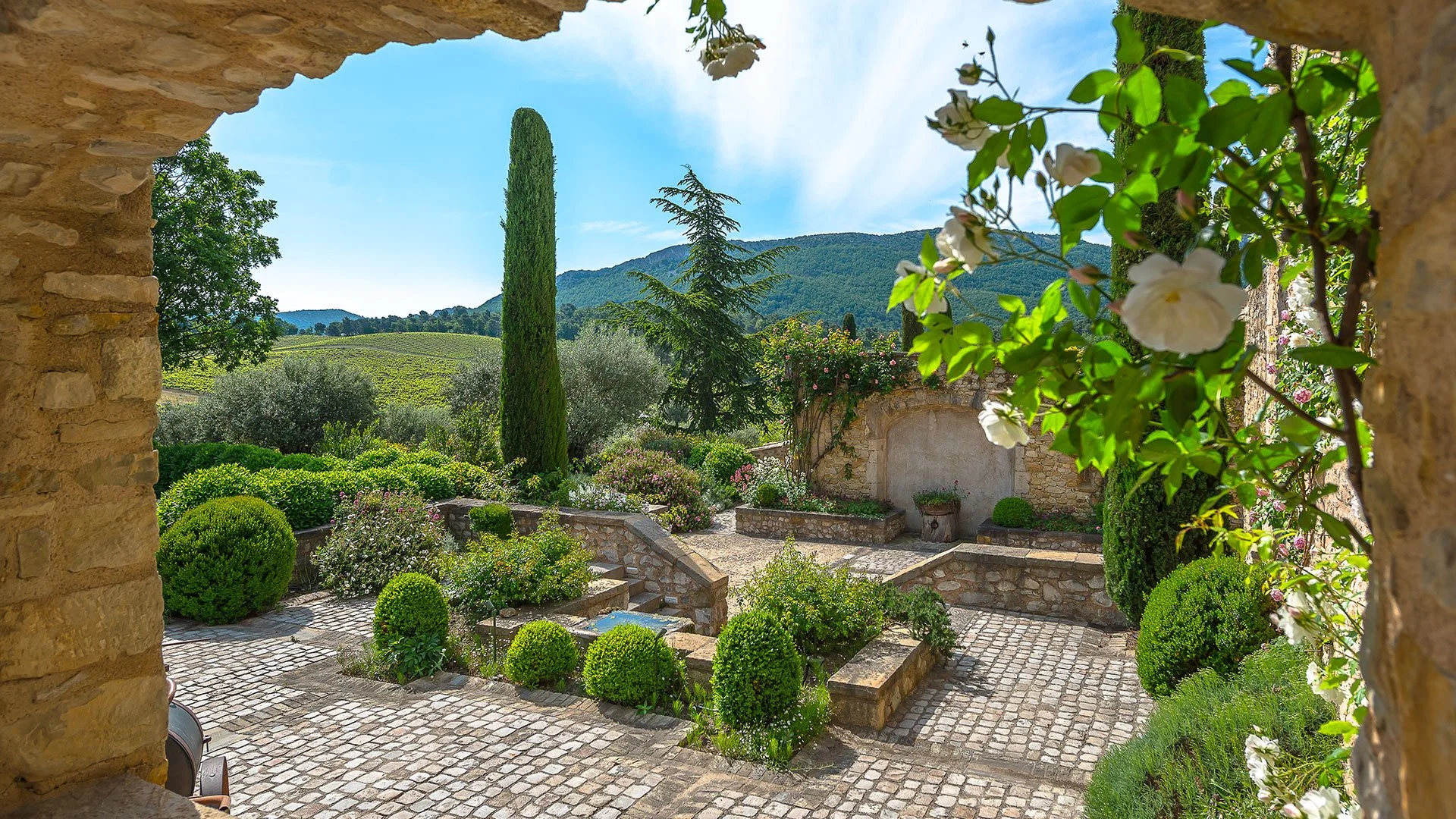 luxury sanctuary villa with pool surrounded by vineyards in Provence — AZUR ESTATE collection