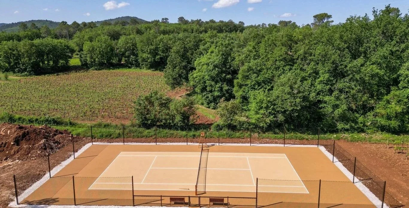 private luxury villa with tennis court and pool in Tourves in Provence — AZUR ESTATE collection