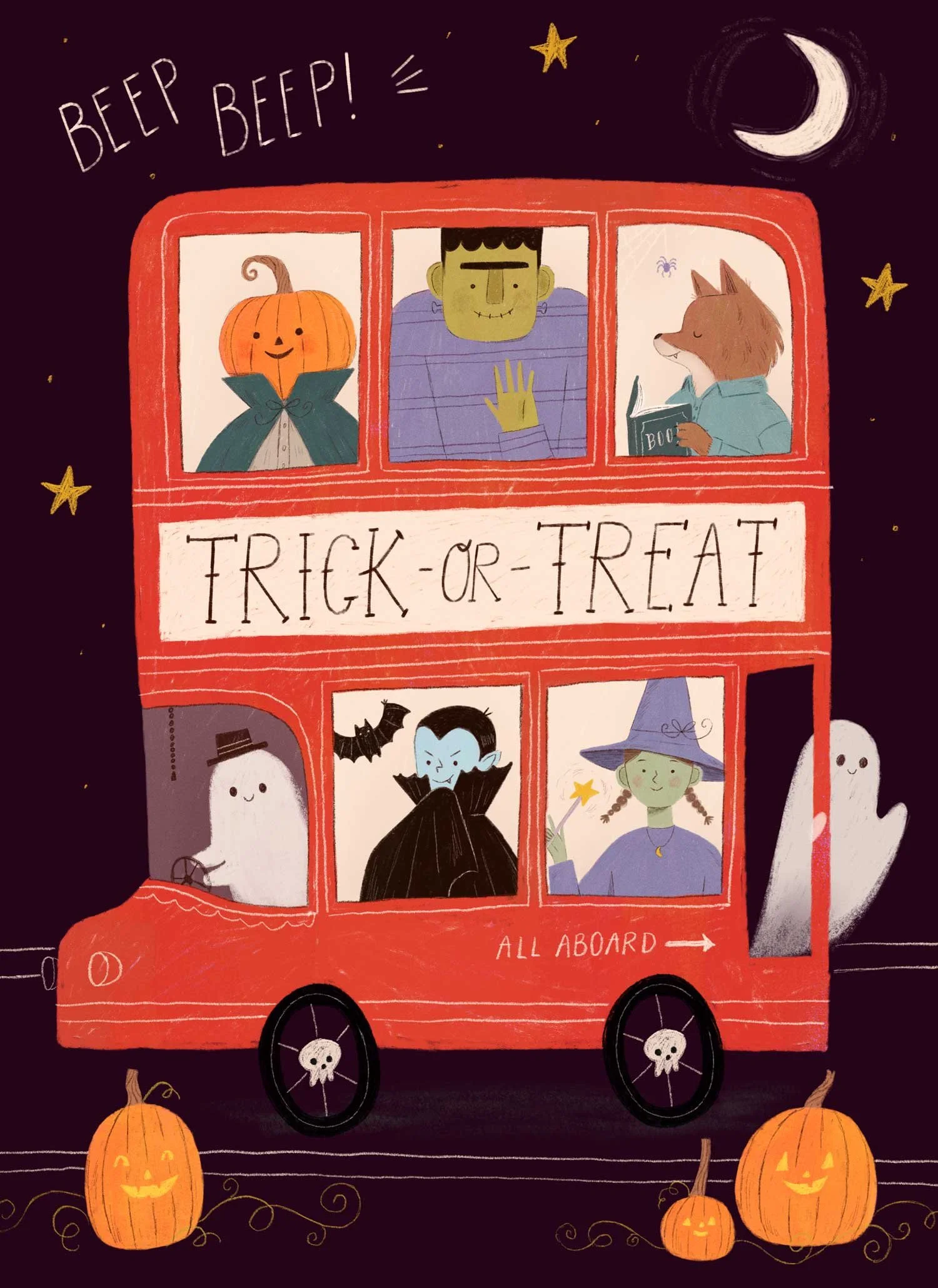 Halloween Bus - Front