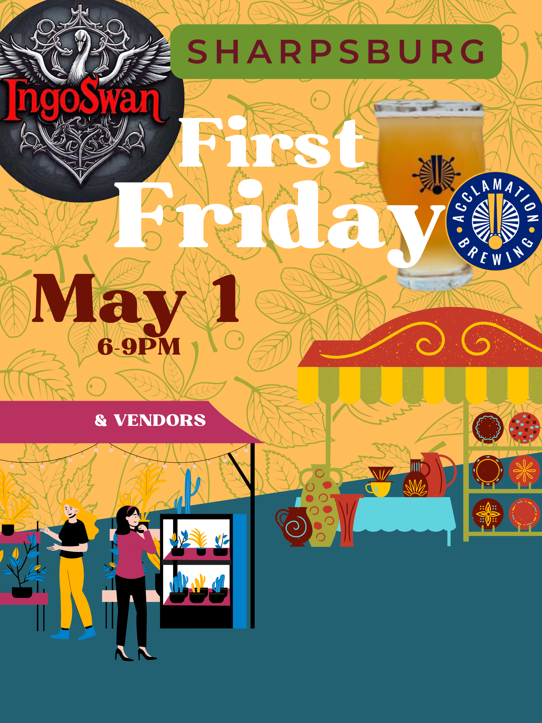 First Friday w/acclamation brewing &amp; ingo swan