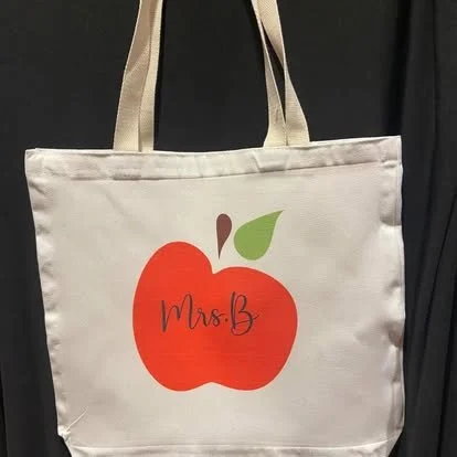 Personalized Teacher Tote