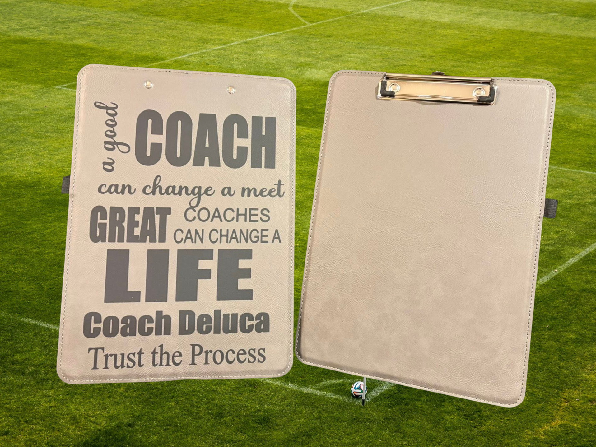 Personalized Motivational Sports Coaches Clipboard